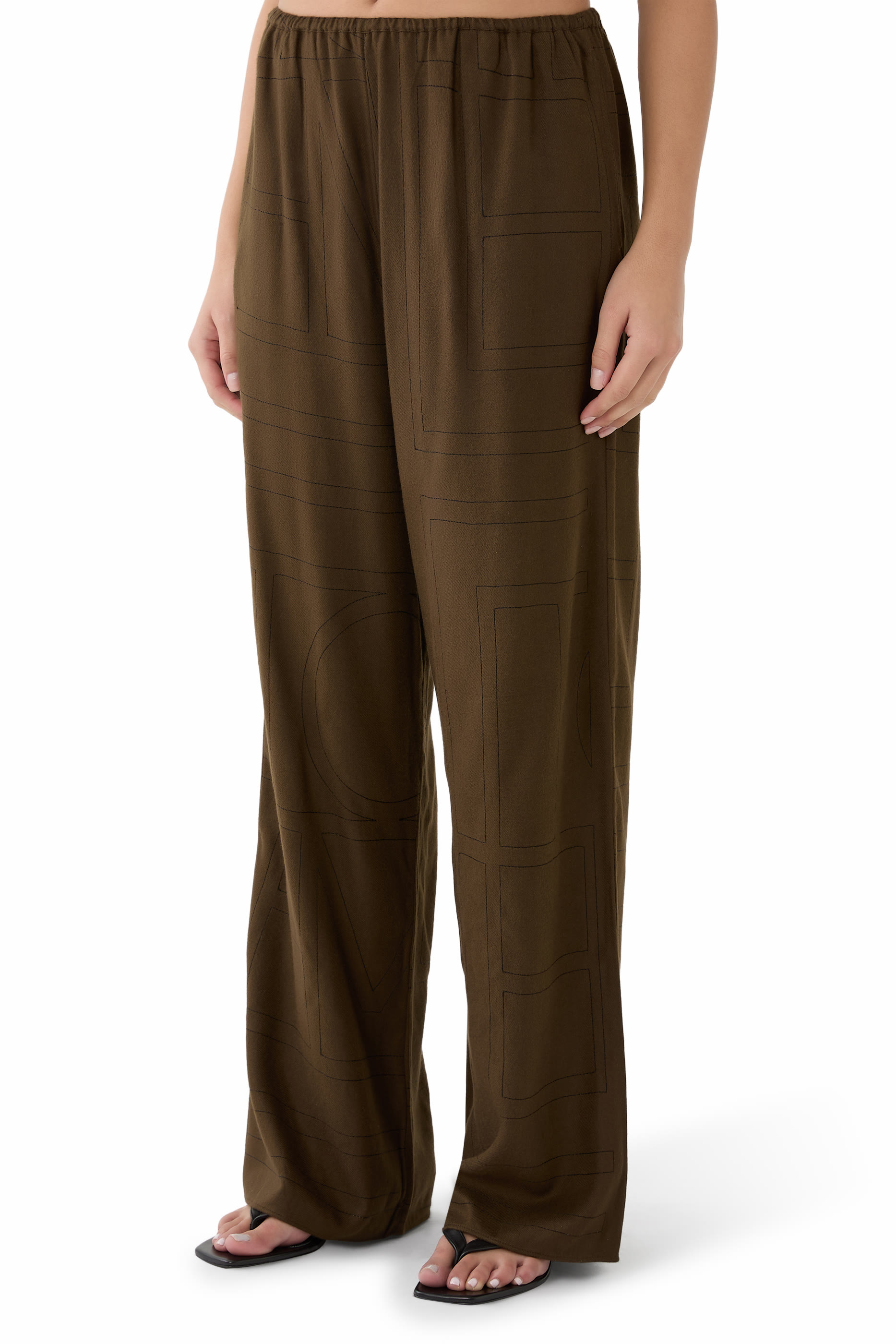 Monogram Flannel PJ Bottoms