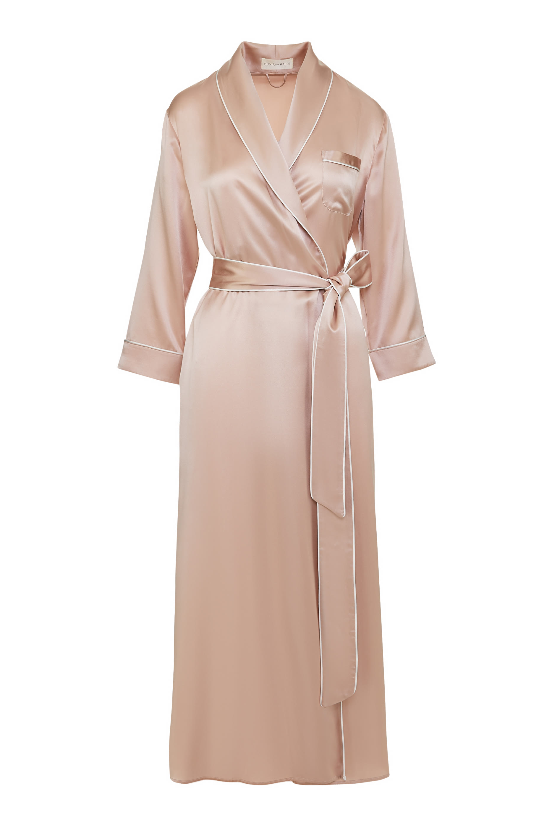 Astrid Silk Satin Robe