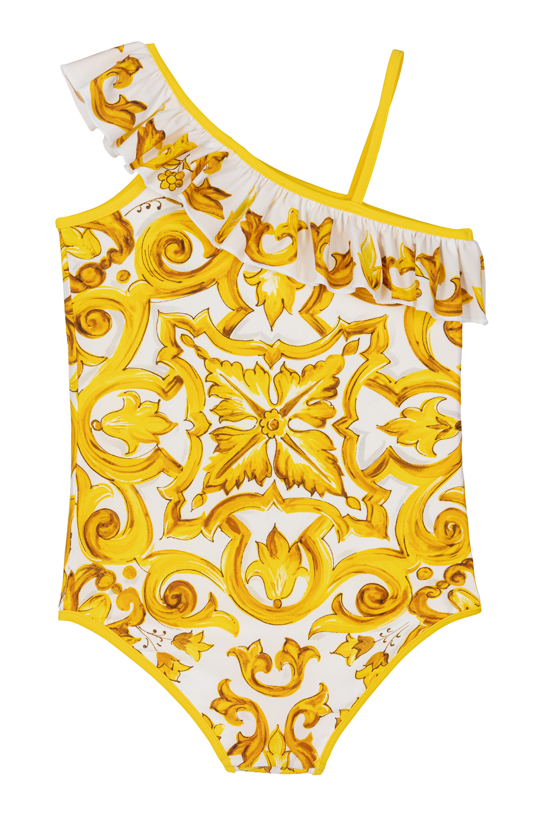 Kids One Piece Swimsuit in Majolica Print