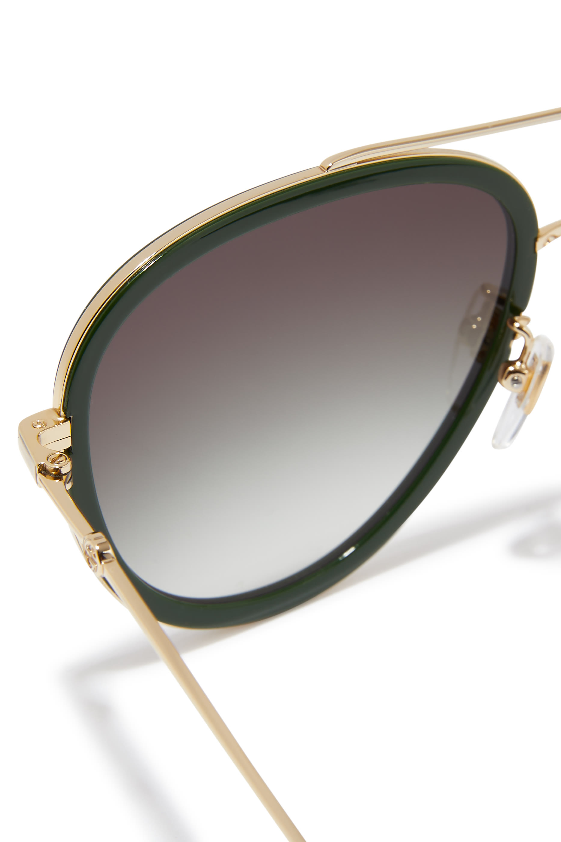 Pop Web Aviator-Style Sunglasses