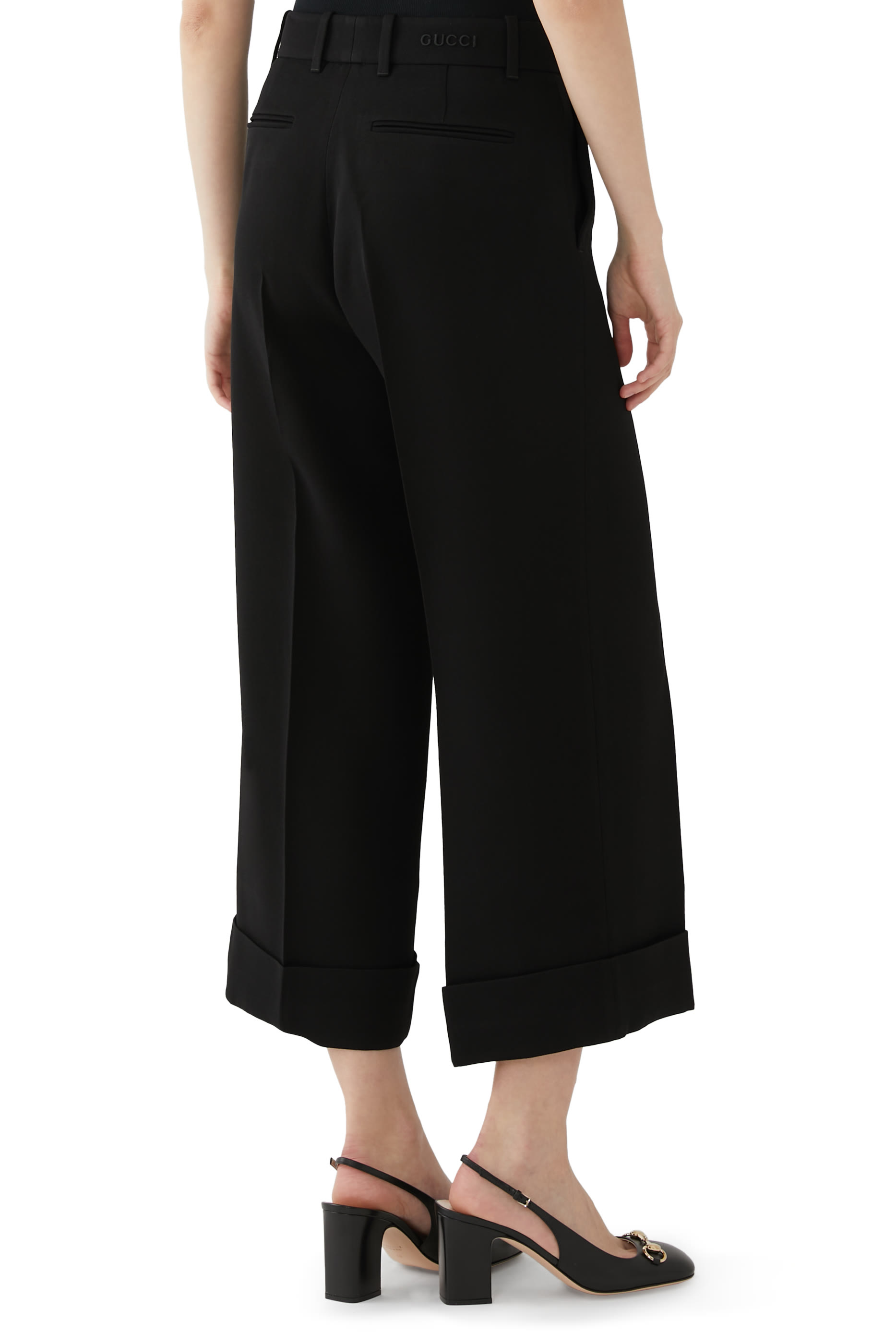 Embroidered Viscose Sable Pants