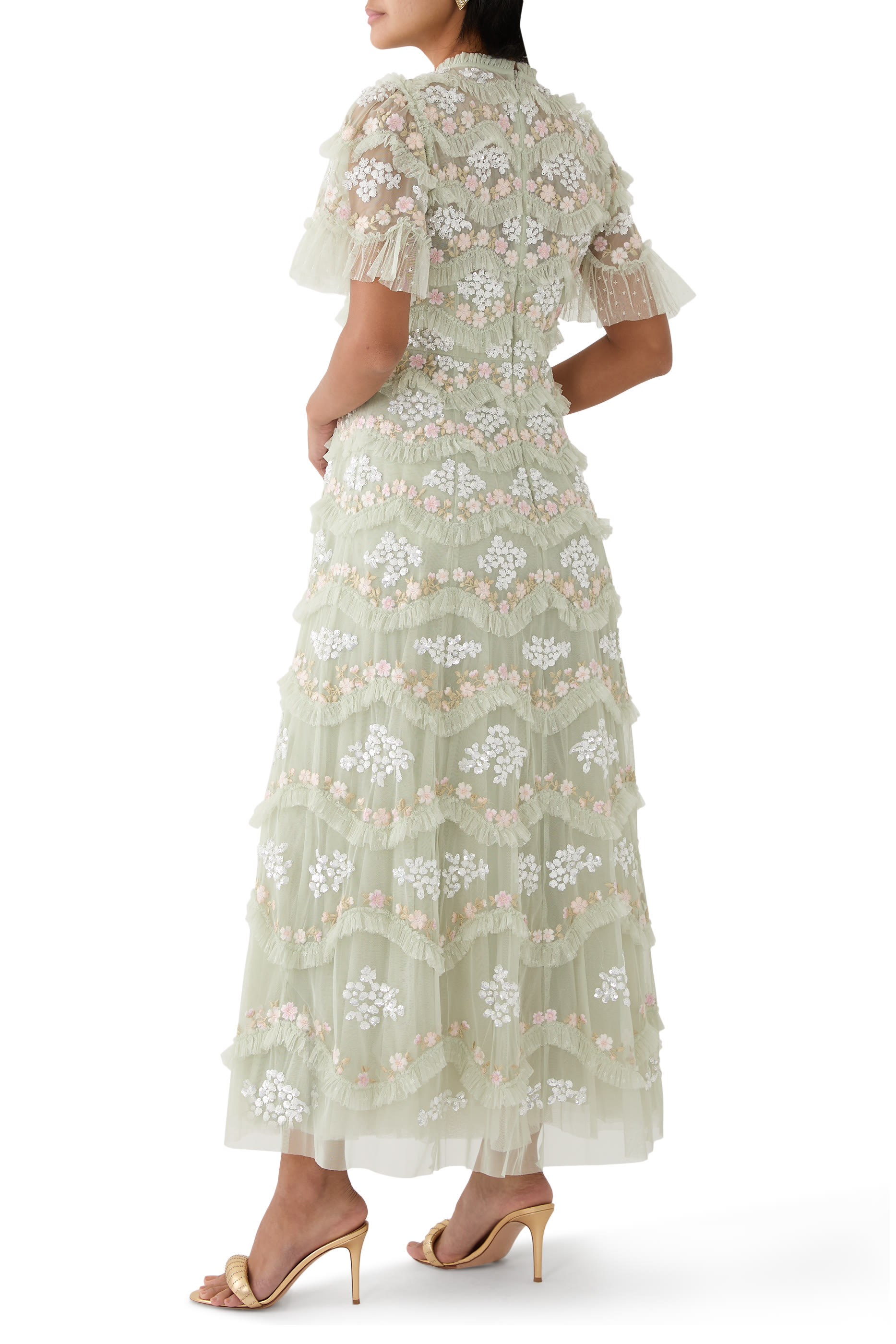 Daisy Wave Ankle Gown