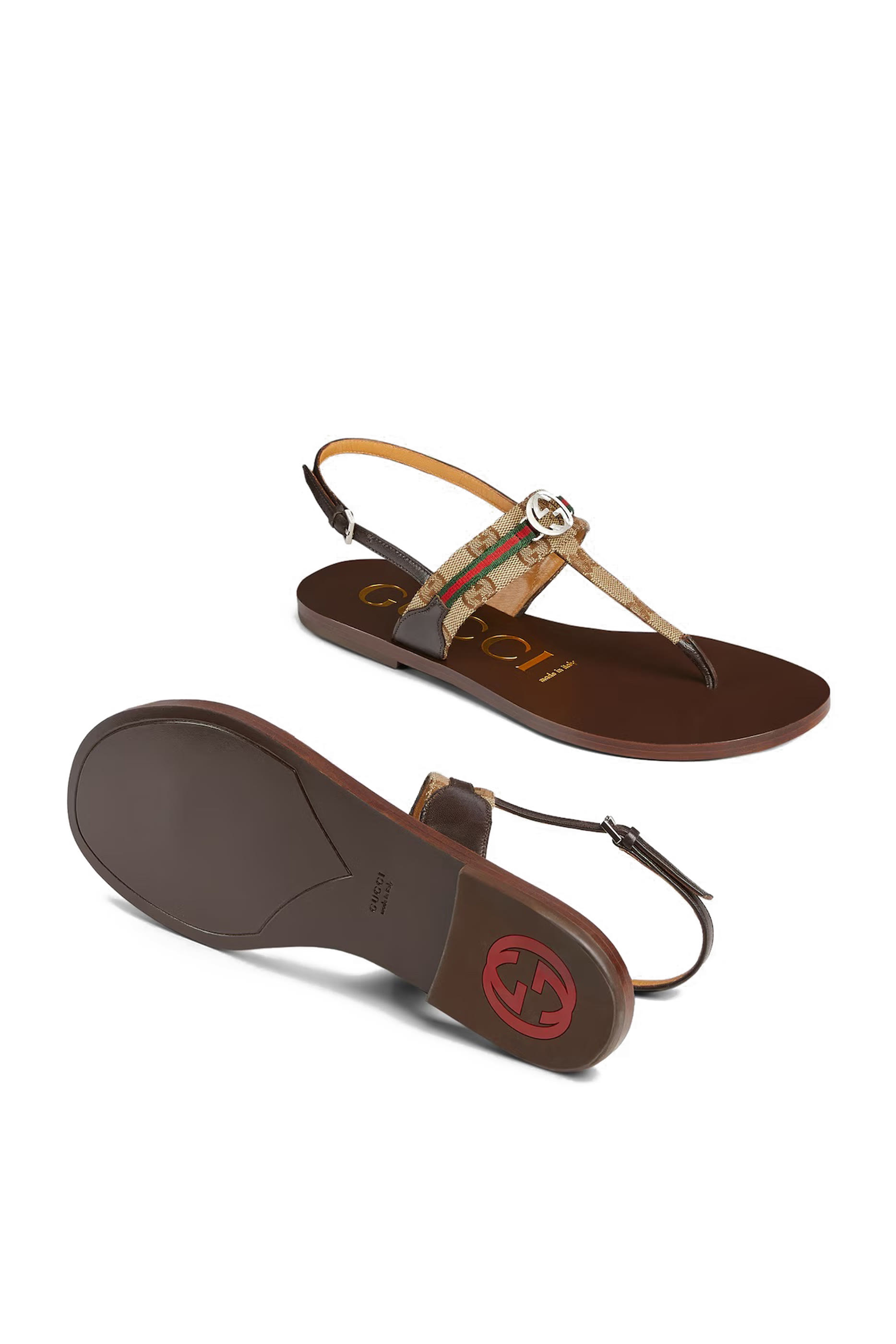 Interlocking G Web Sandals