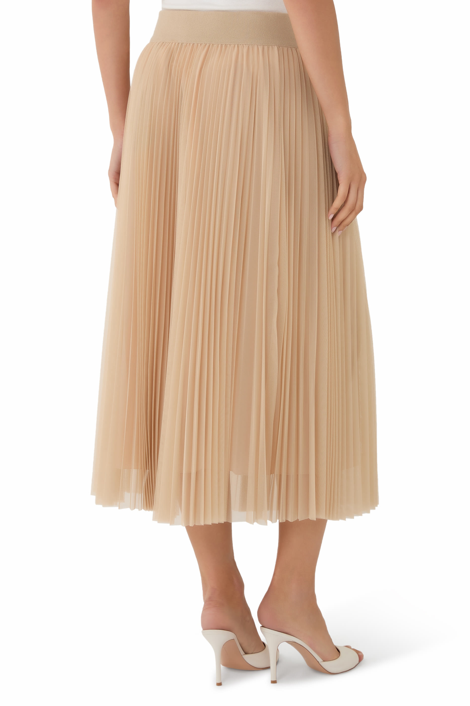 Pleated Midi Skirt