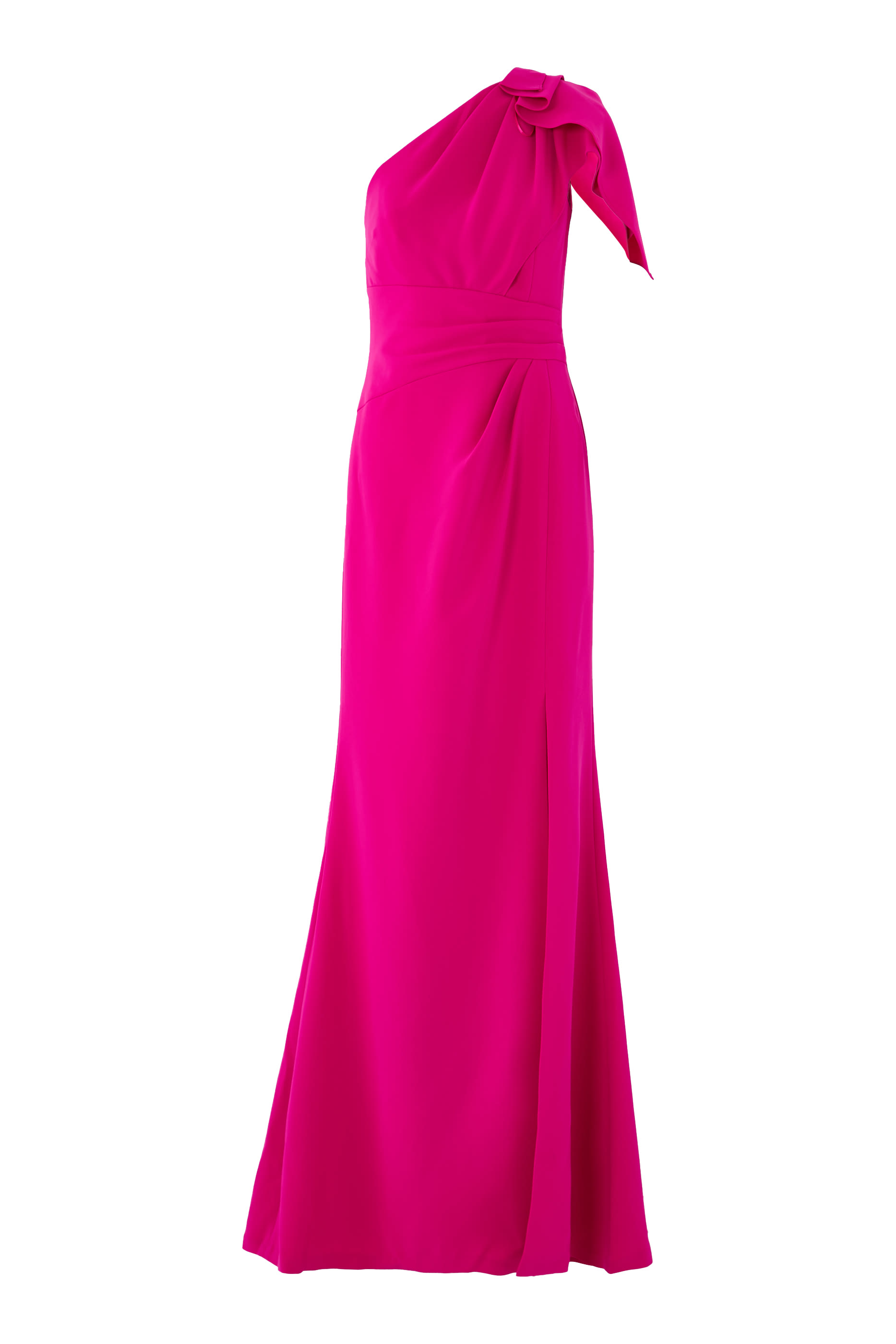 One-Shoulder Draped Gown