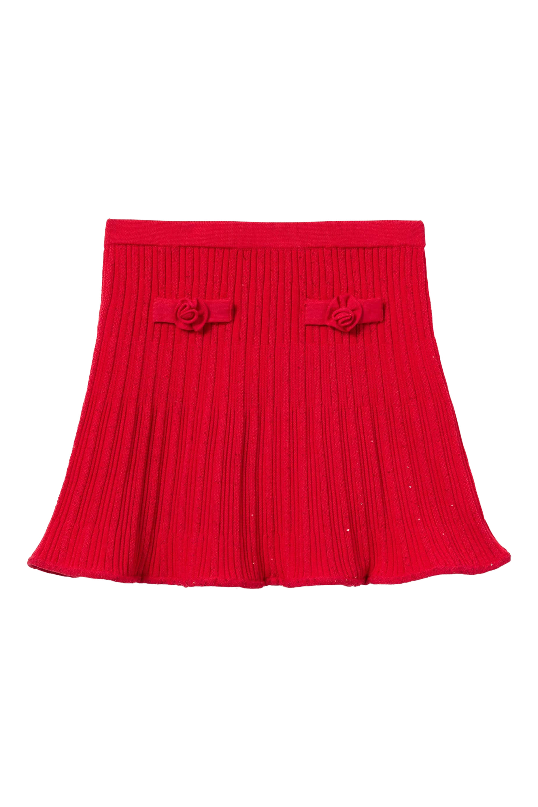 Kids Ribbed Knit Skirt