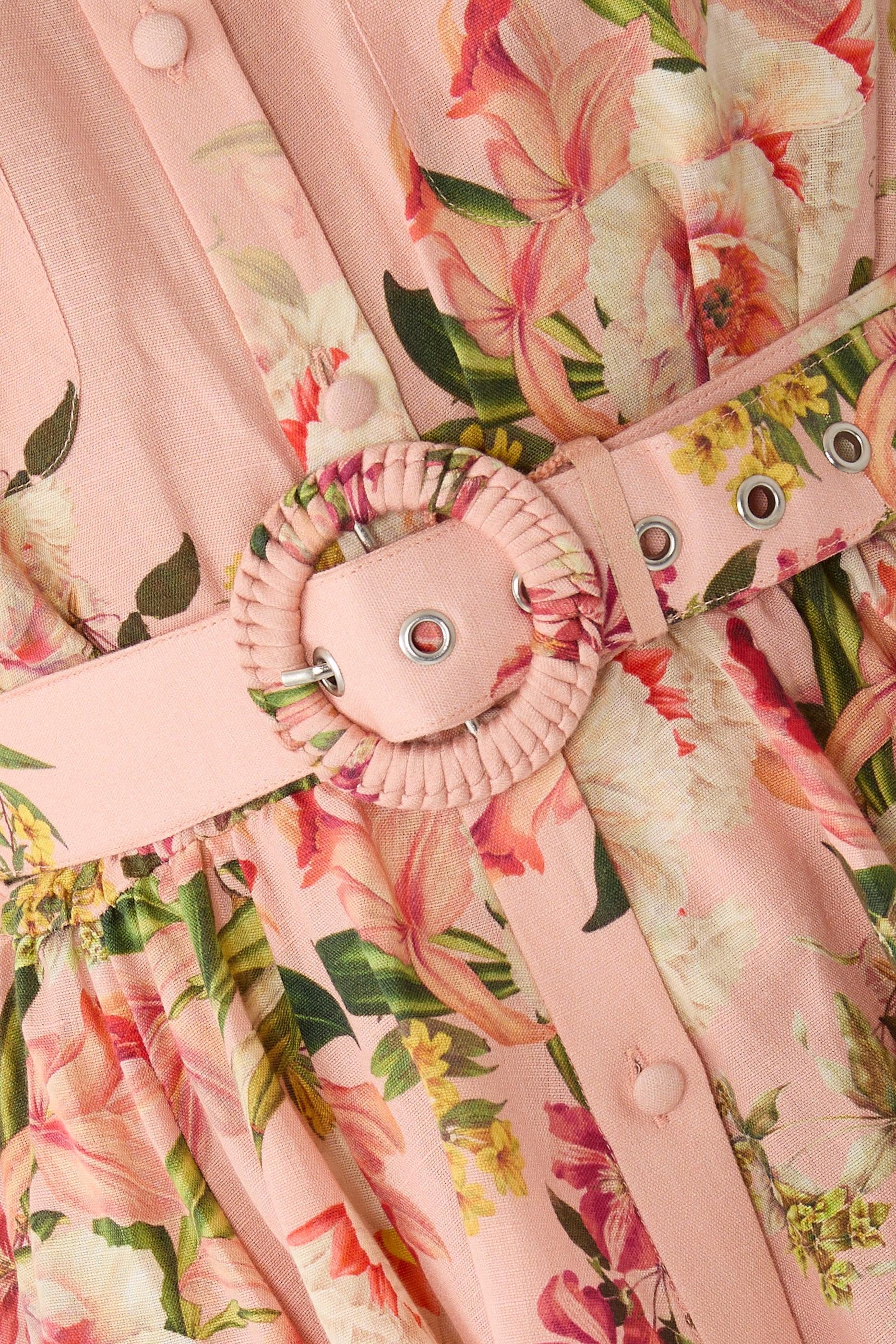 Dhun Floral-Print Collared Mini Dress