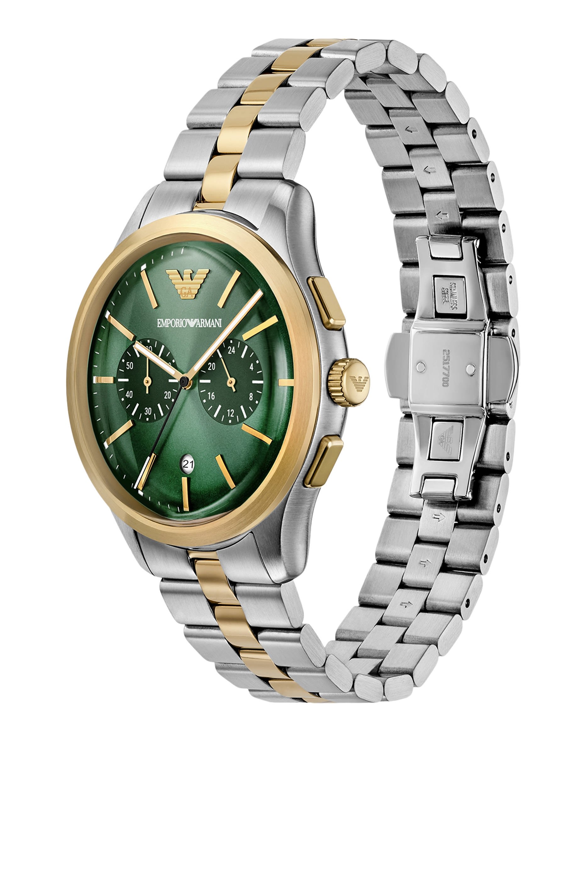 Chronograph Two-Tone Stainless Steel Watch 