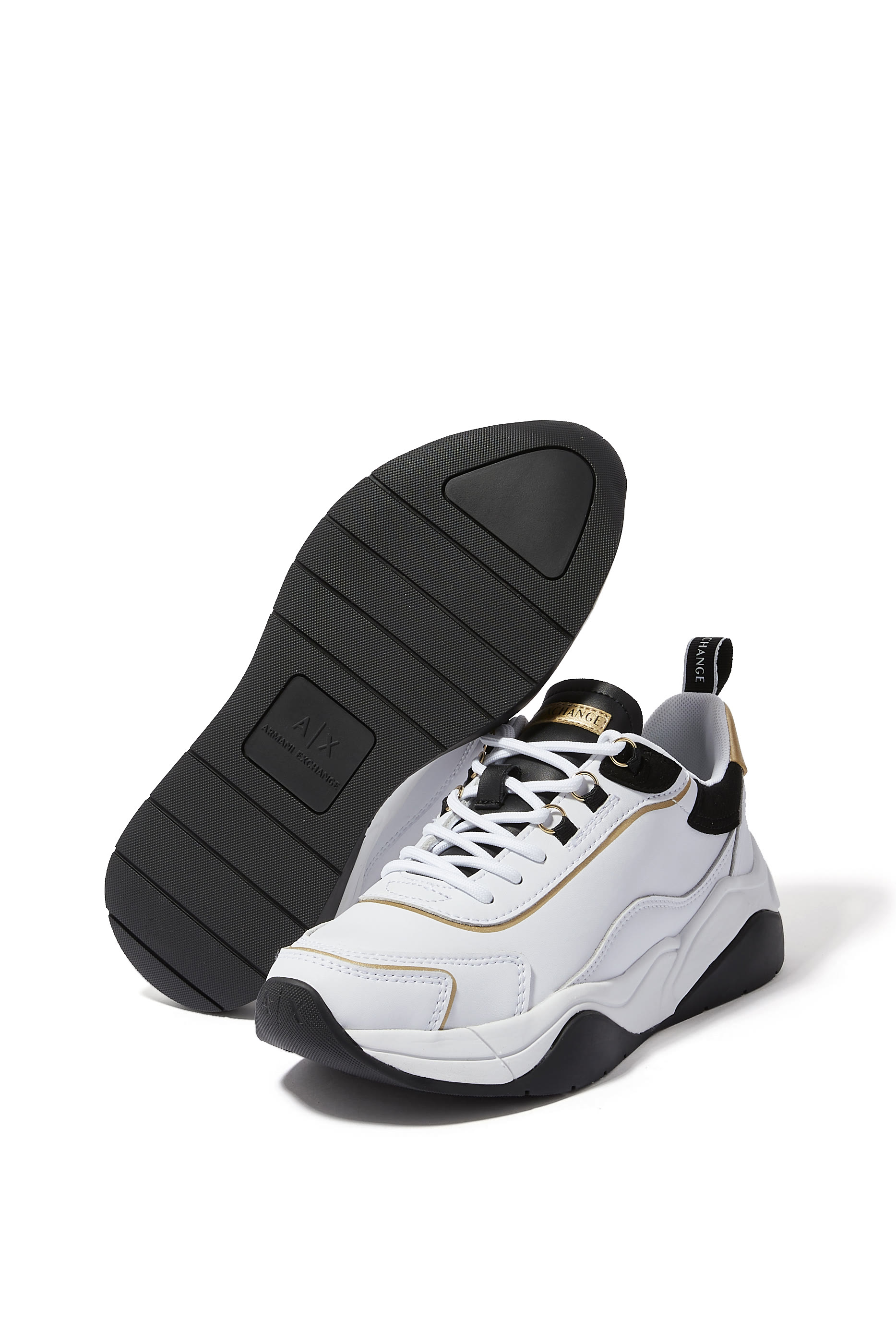 Logo Charm Leather Sneakers