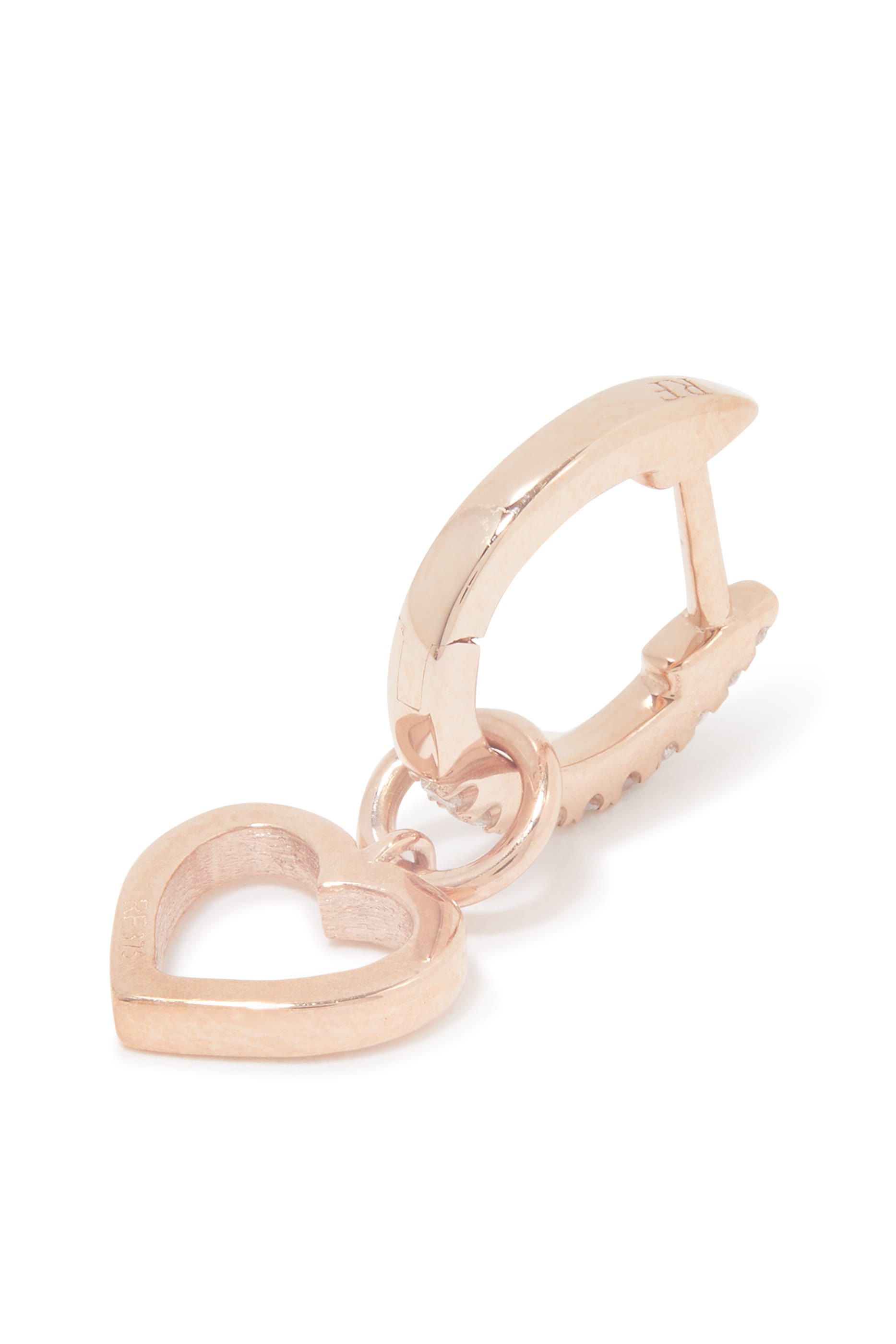 Heart Diamond Single Dangly Earring