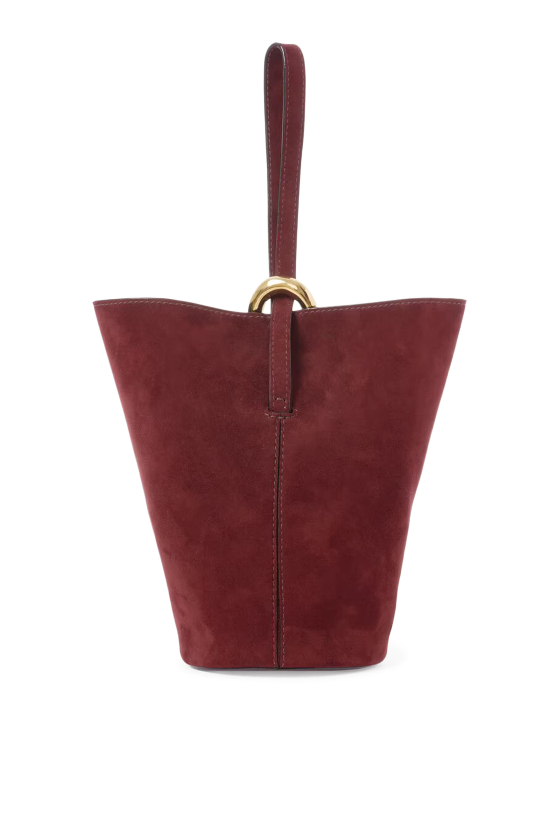 Small Eden Treasures Wristlet Bucket Bag in Suede Leather