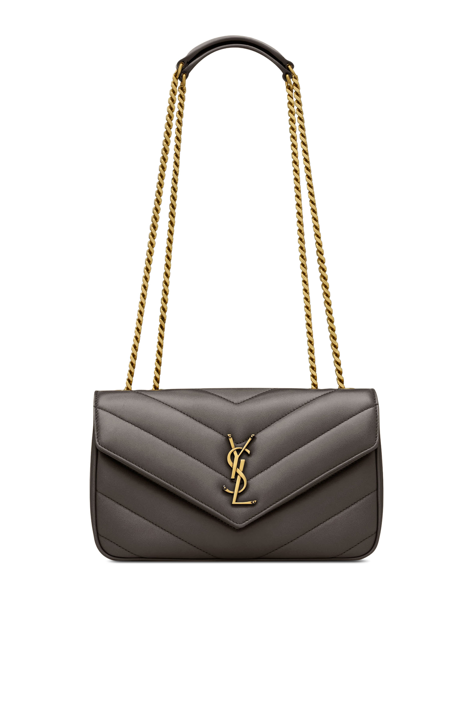  Loulou Small Chain Bag In Matelass&eacute; Lambskin
