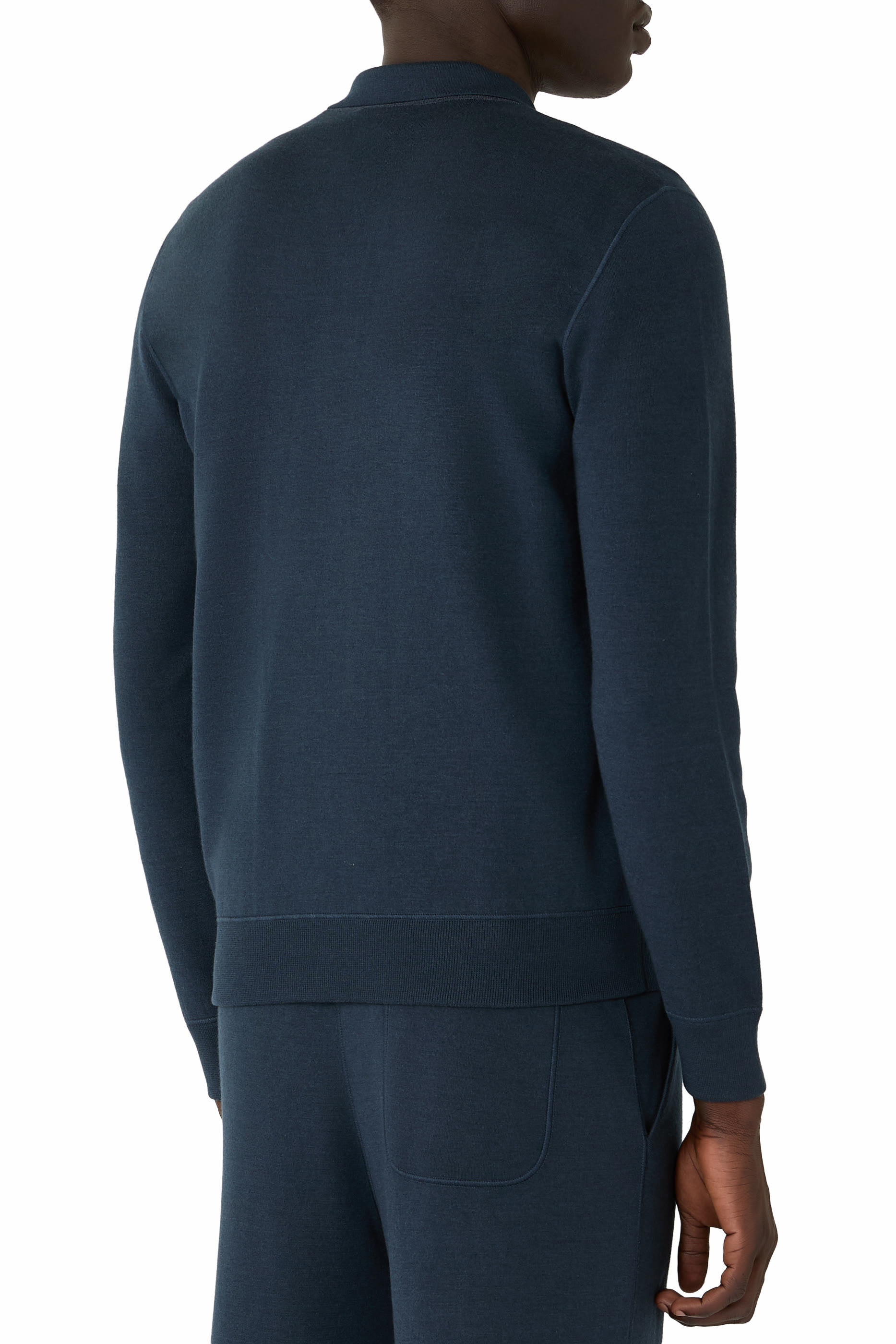 Stand-Up Collar Zip-Up Cardigan