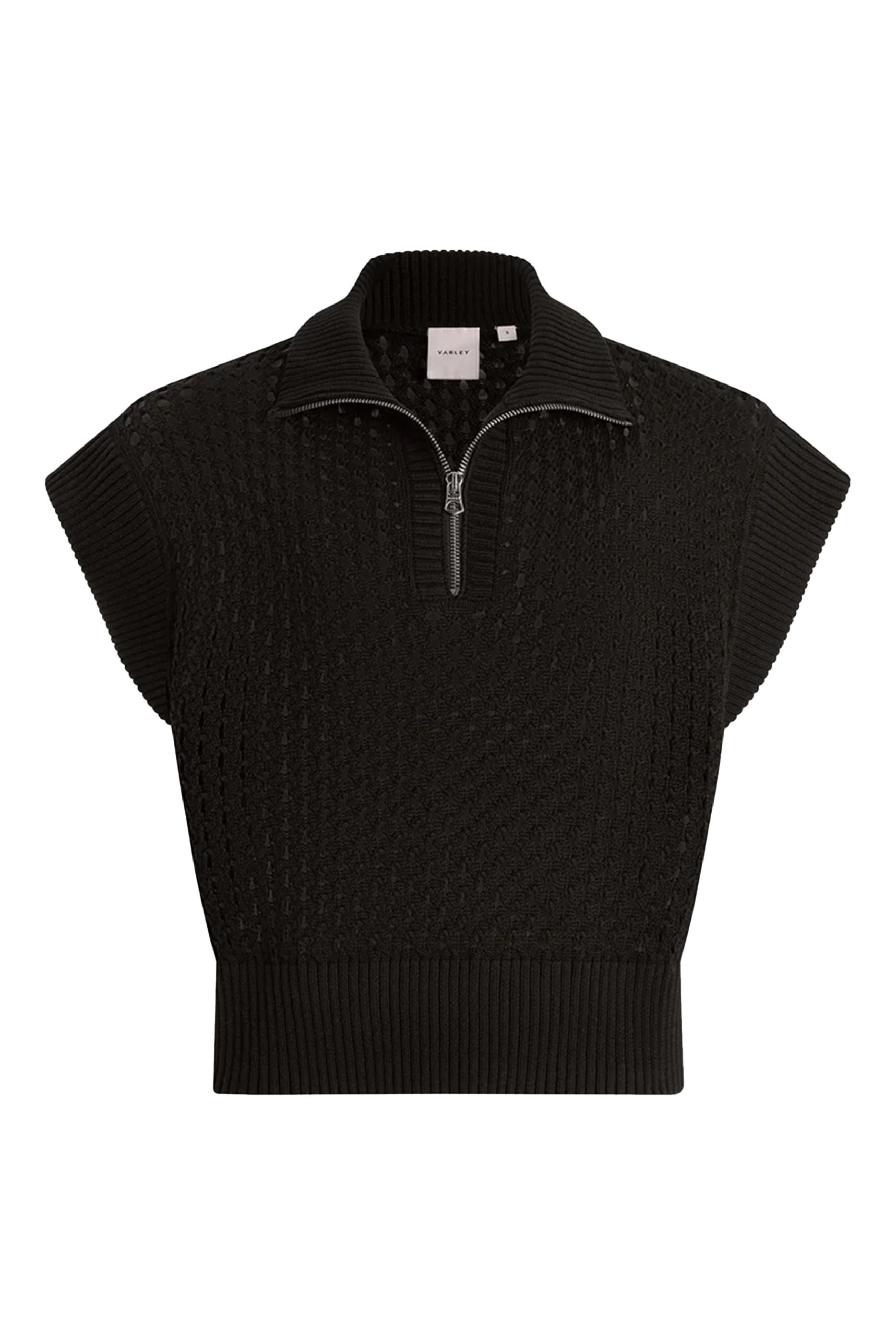 Gaines Half-Zip Knit Vest 