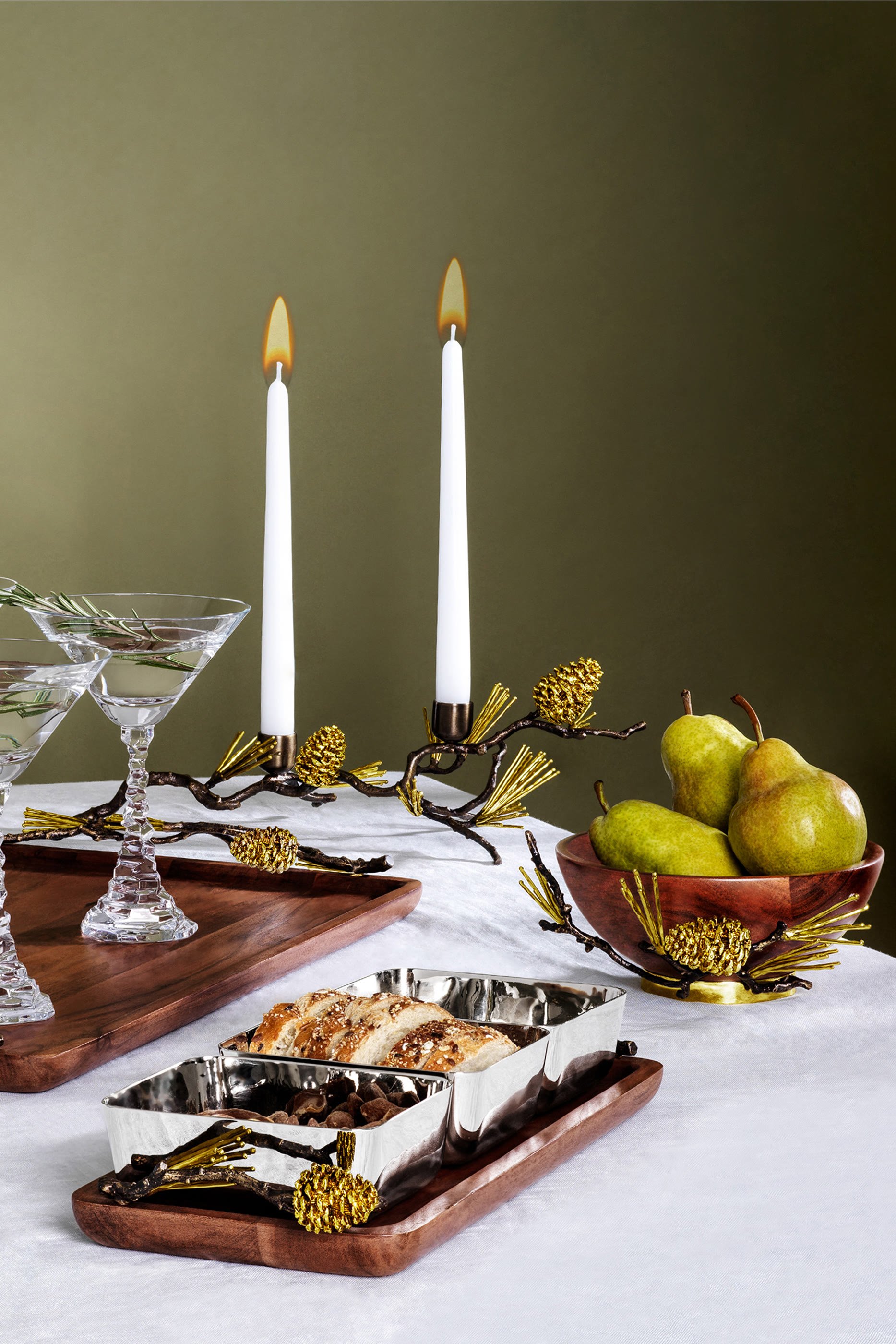 Pine Cone Wood Small Bowl
