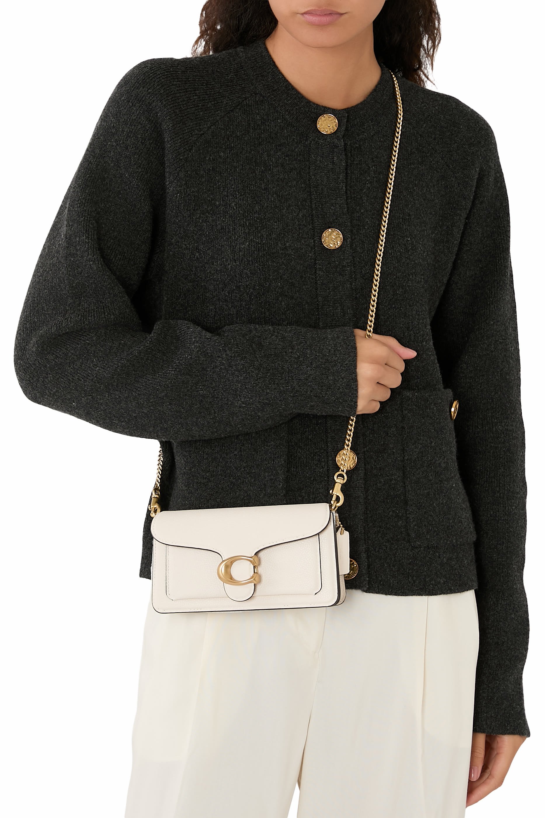 Tabby 19 Chain Crossbody Bag 