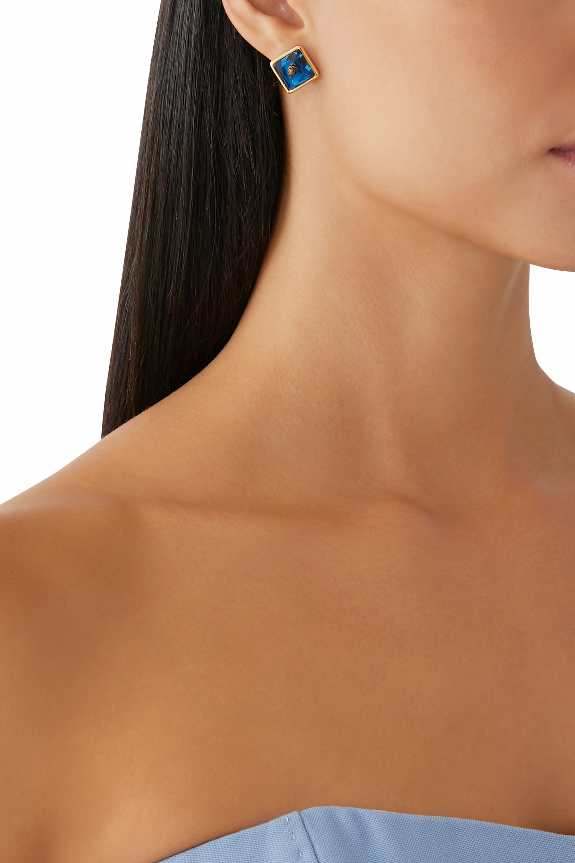 Signature Eagle Stained Glass Stud Earrings