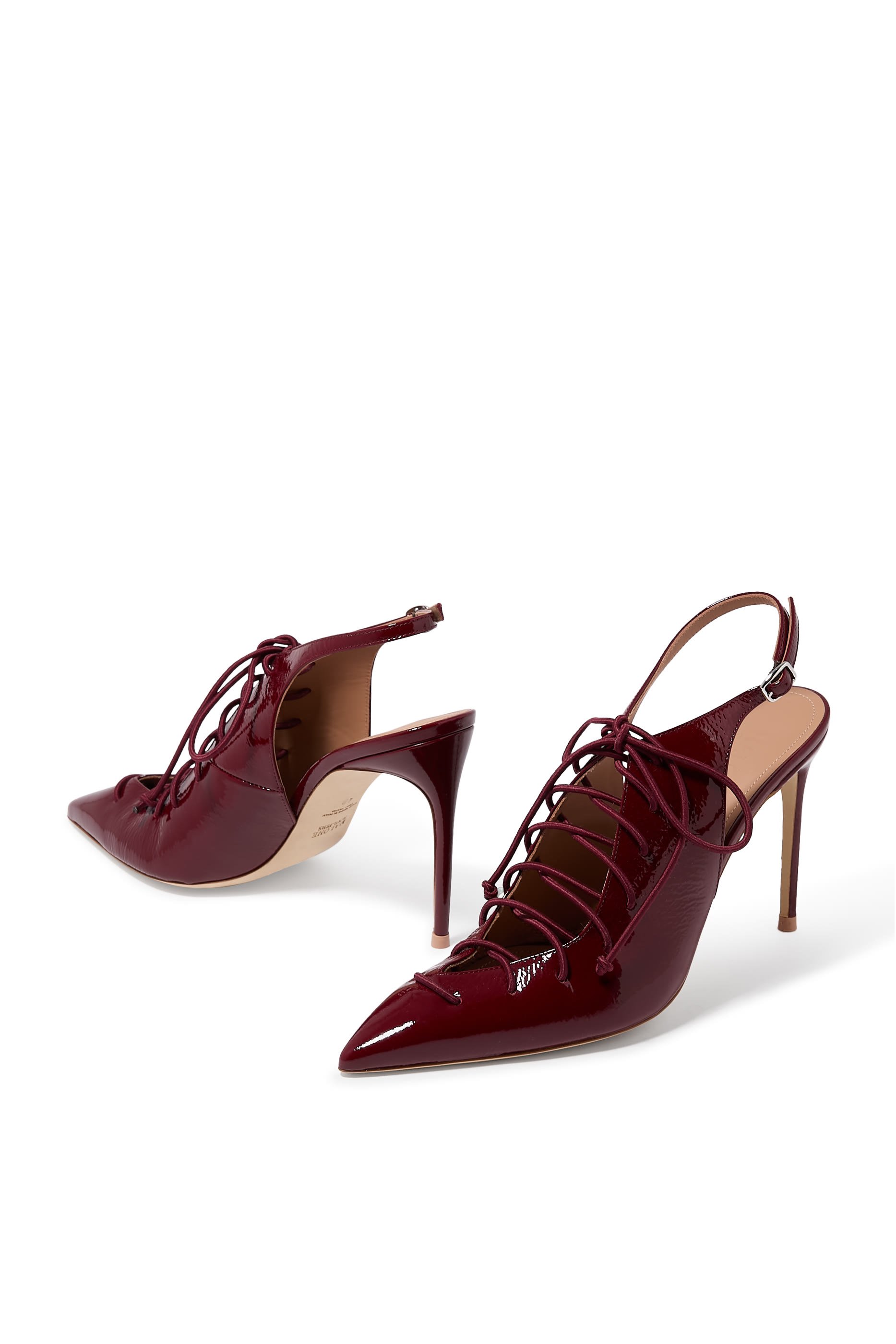Alia Pointed Toe 90 Lace-Up Pumps