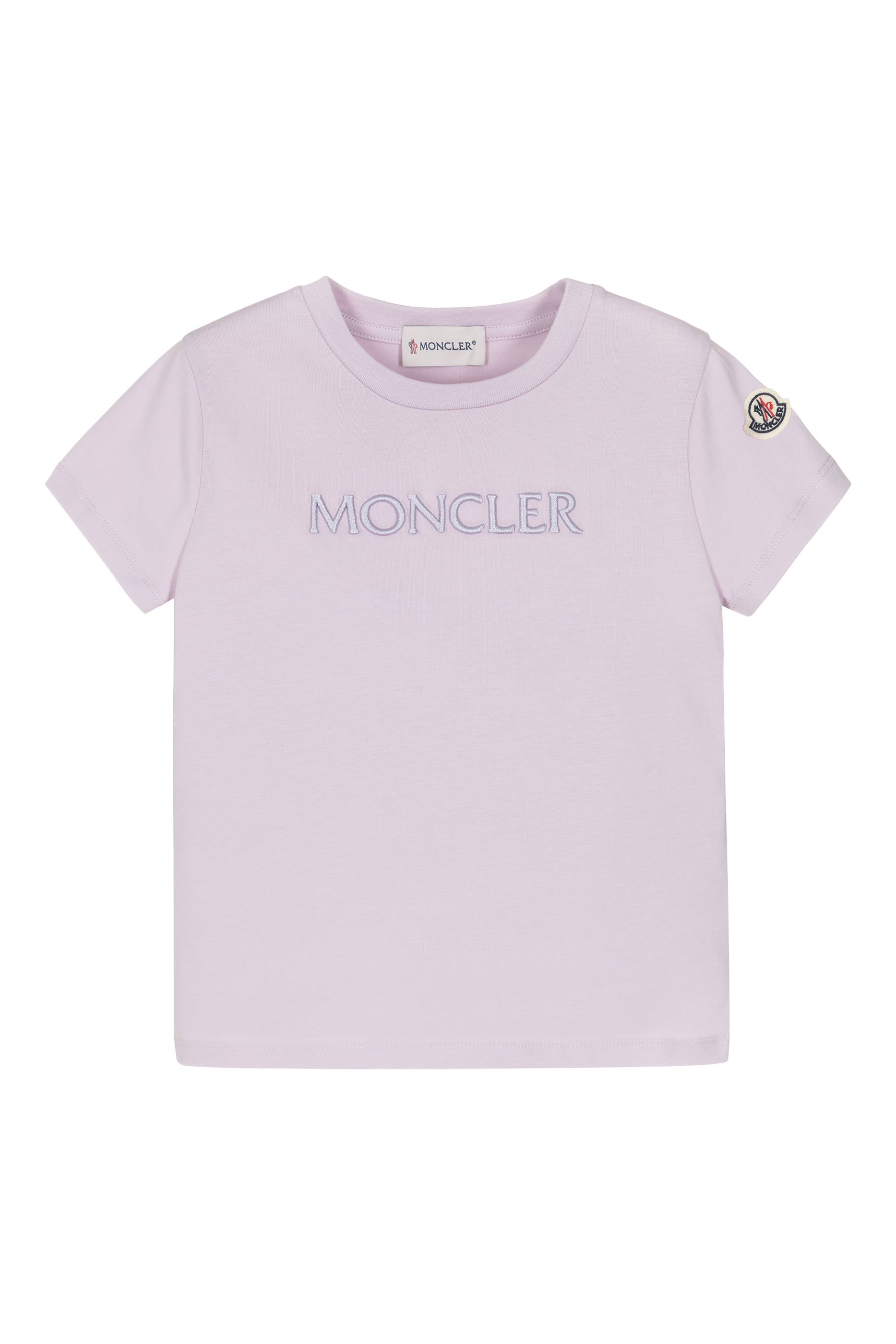 Kids Embroidered Logo Cotton T-Shirt