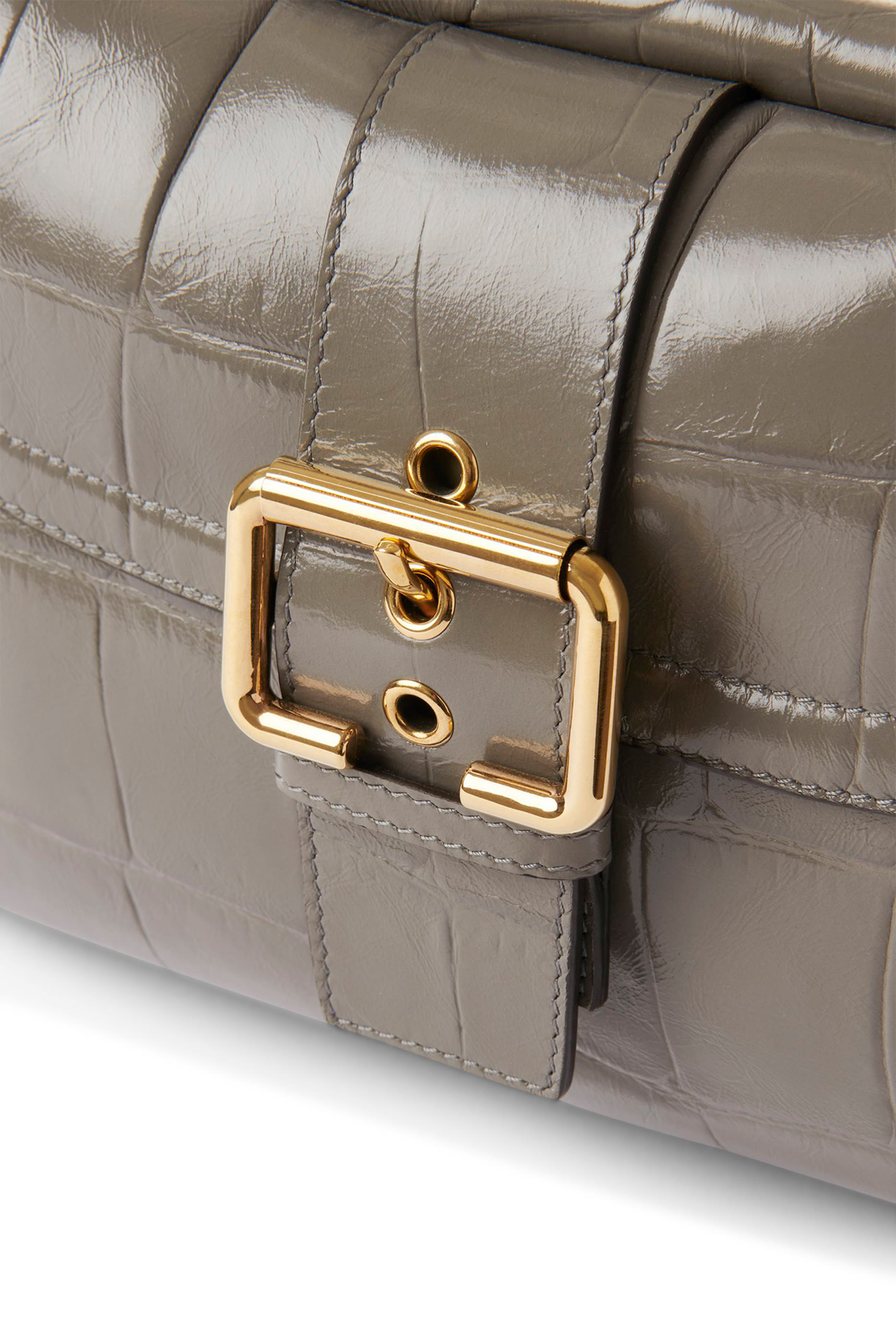 Croco-Effect Camera Bag