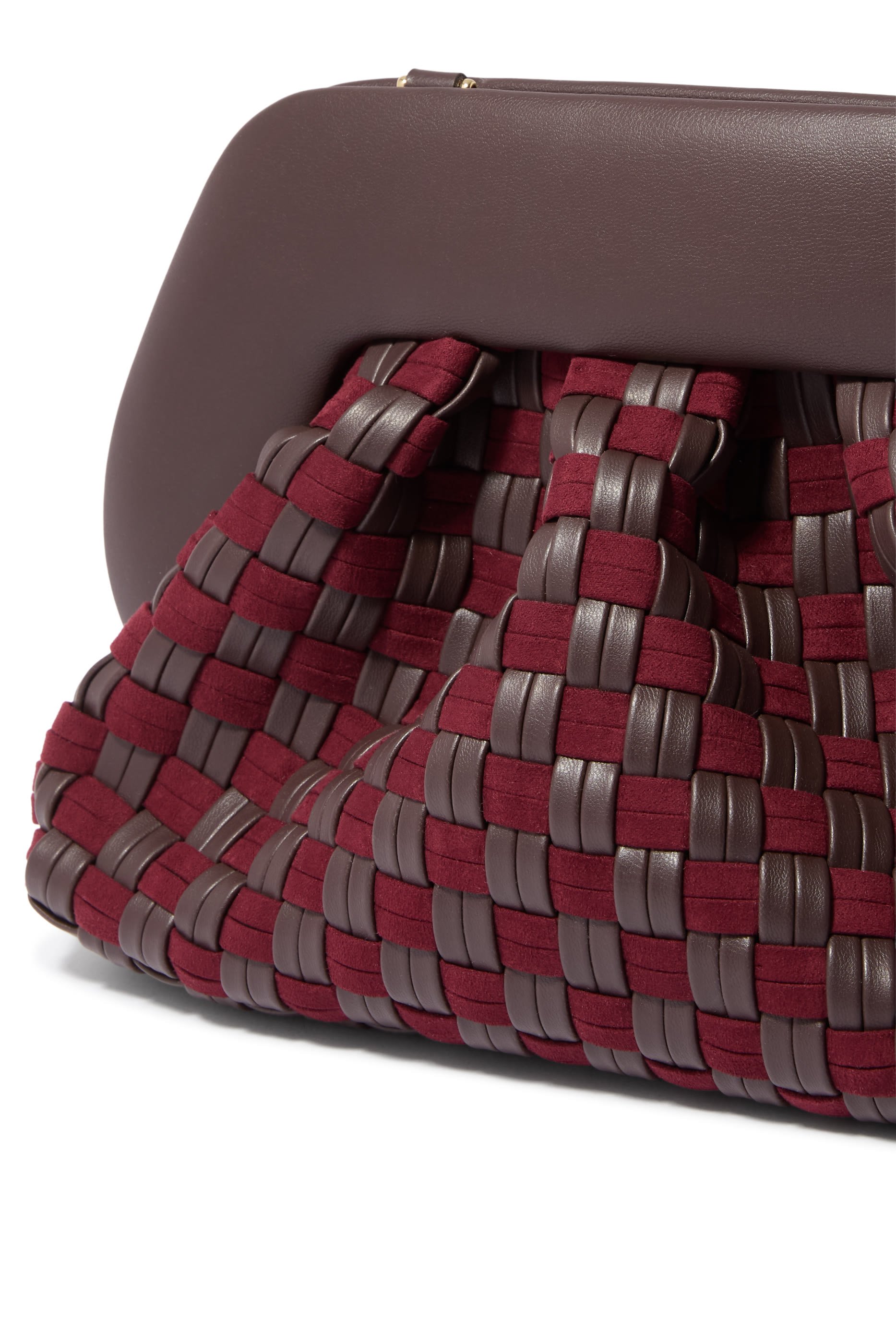 Tia Micro Weaved Clutch