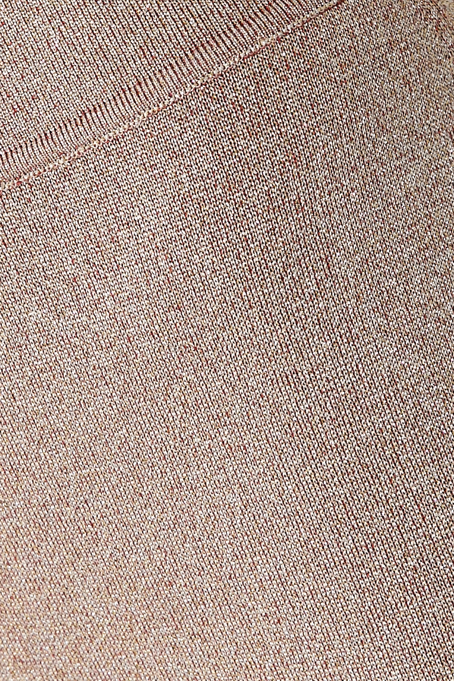 Lamé Straight Long Pants