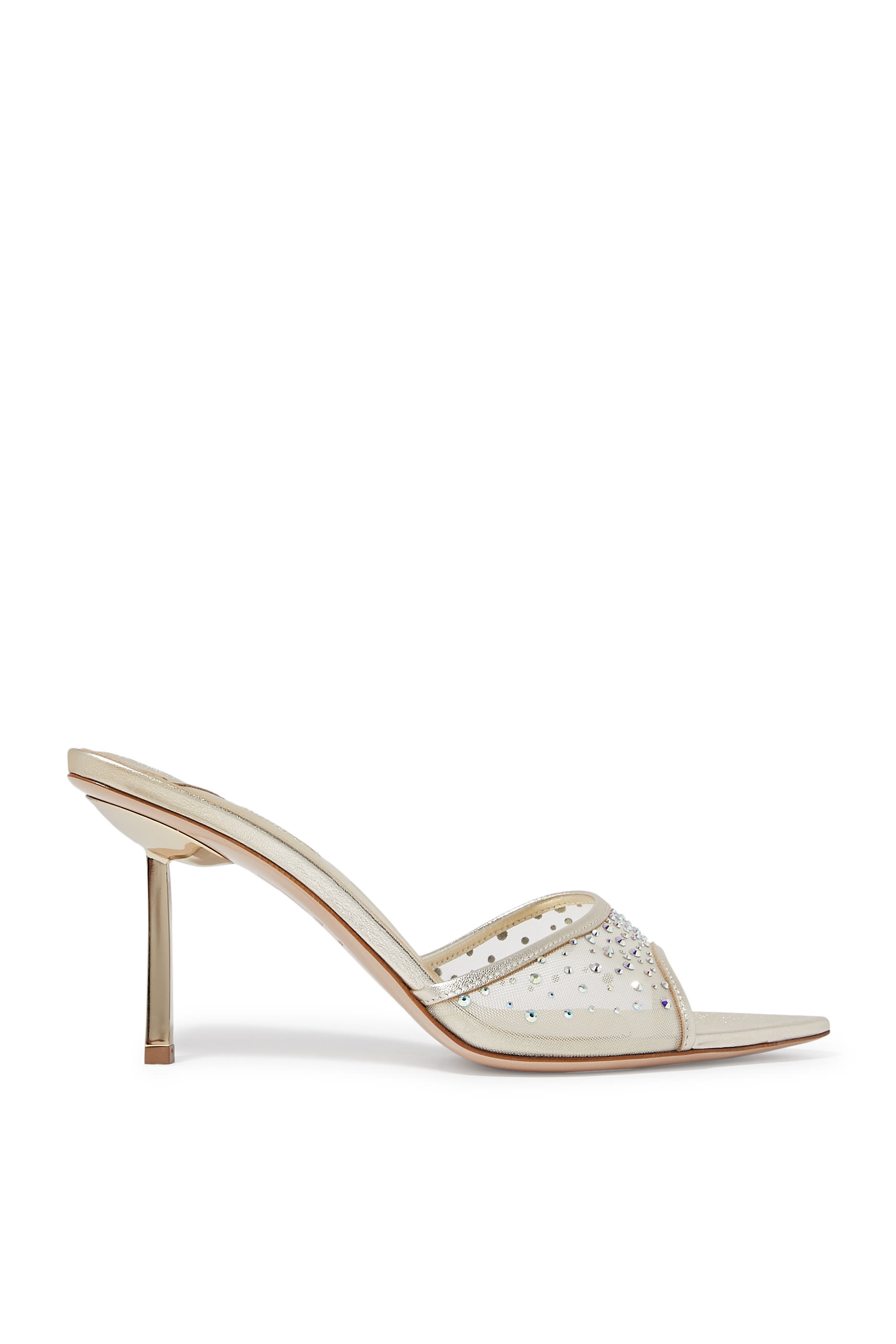 Nicole Mesh Embellished 80 Mules