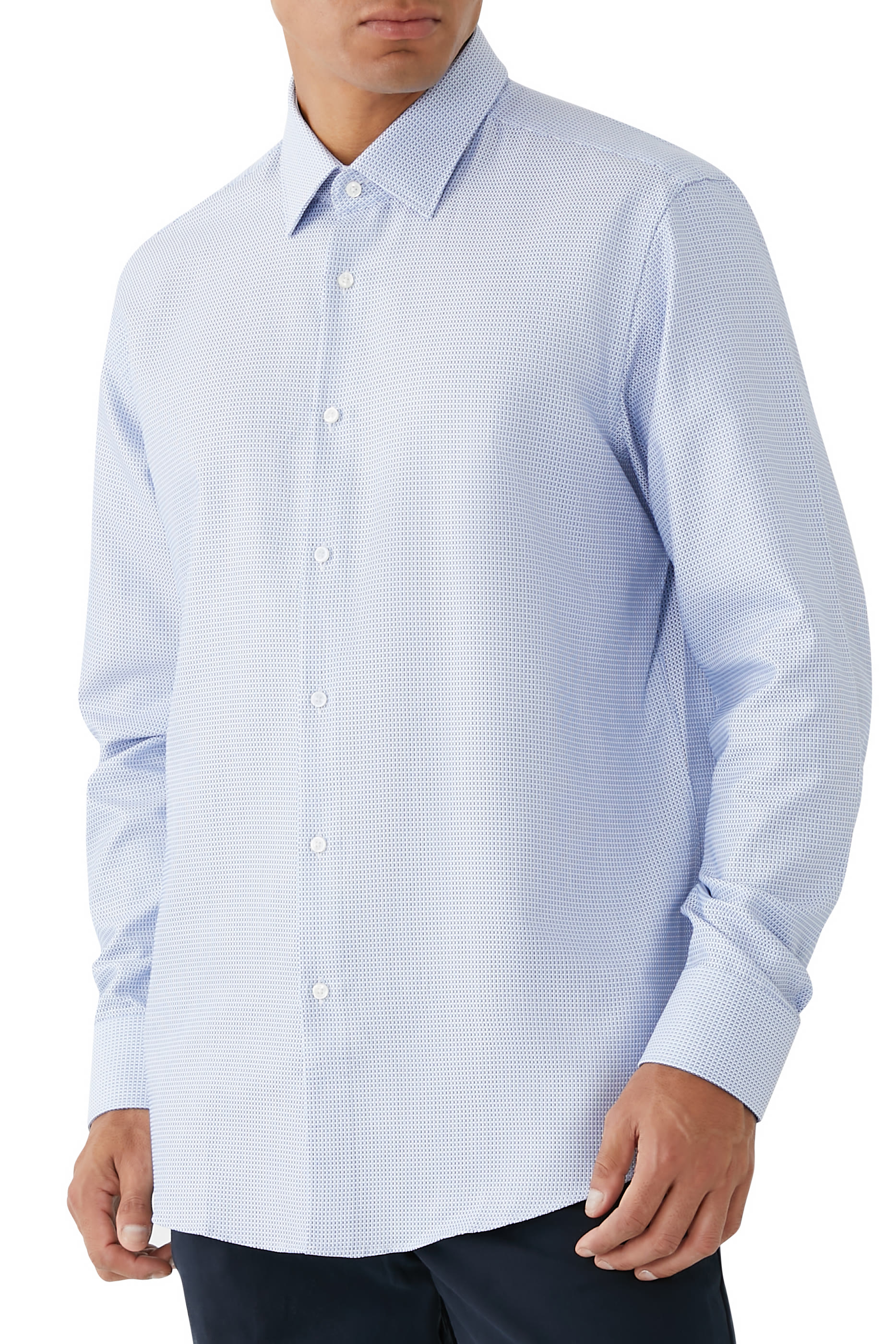 Regular Fit Shirt in Cotton Poplin
