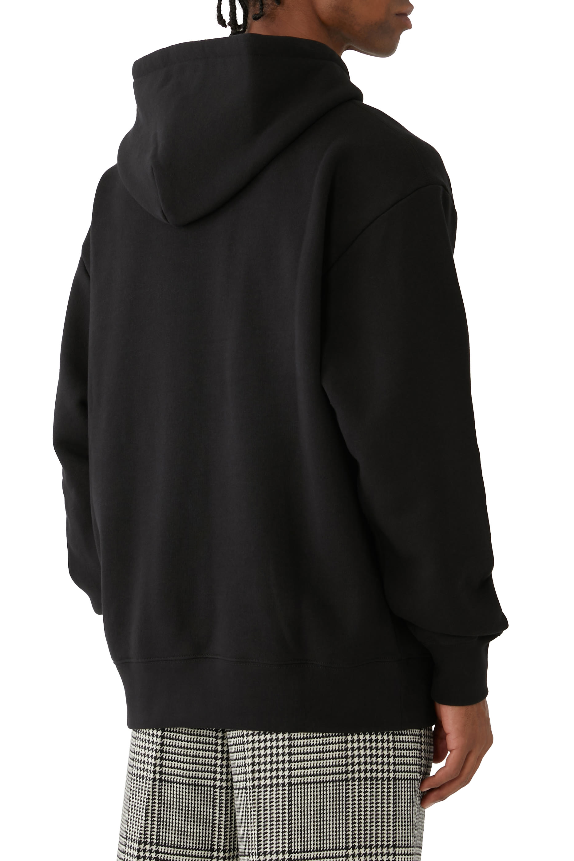 Chez Valentino Print Cotton Hooded Sweatshirt