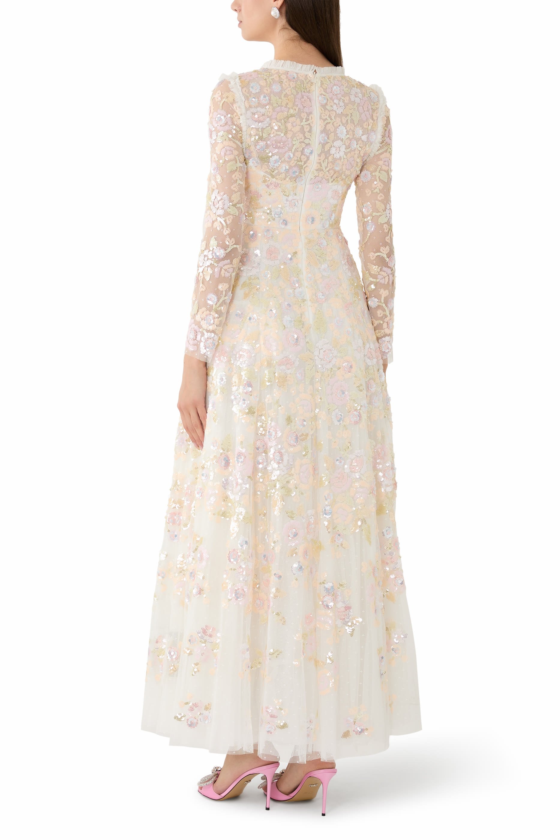 Sequin Paradise V-Neck Gown