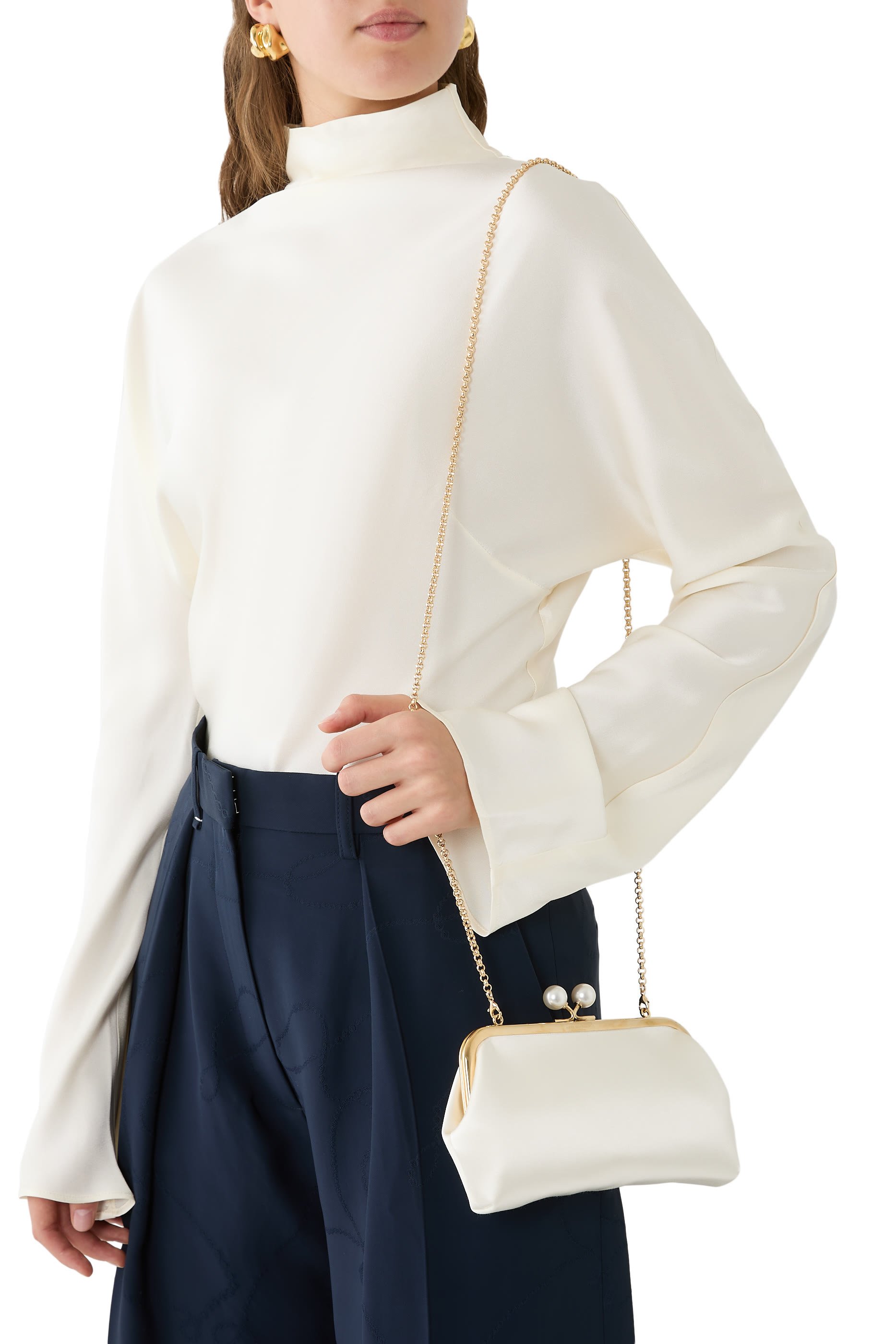 Maud Pearls Clutch Bag