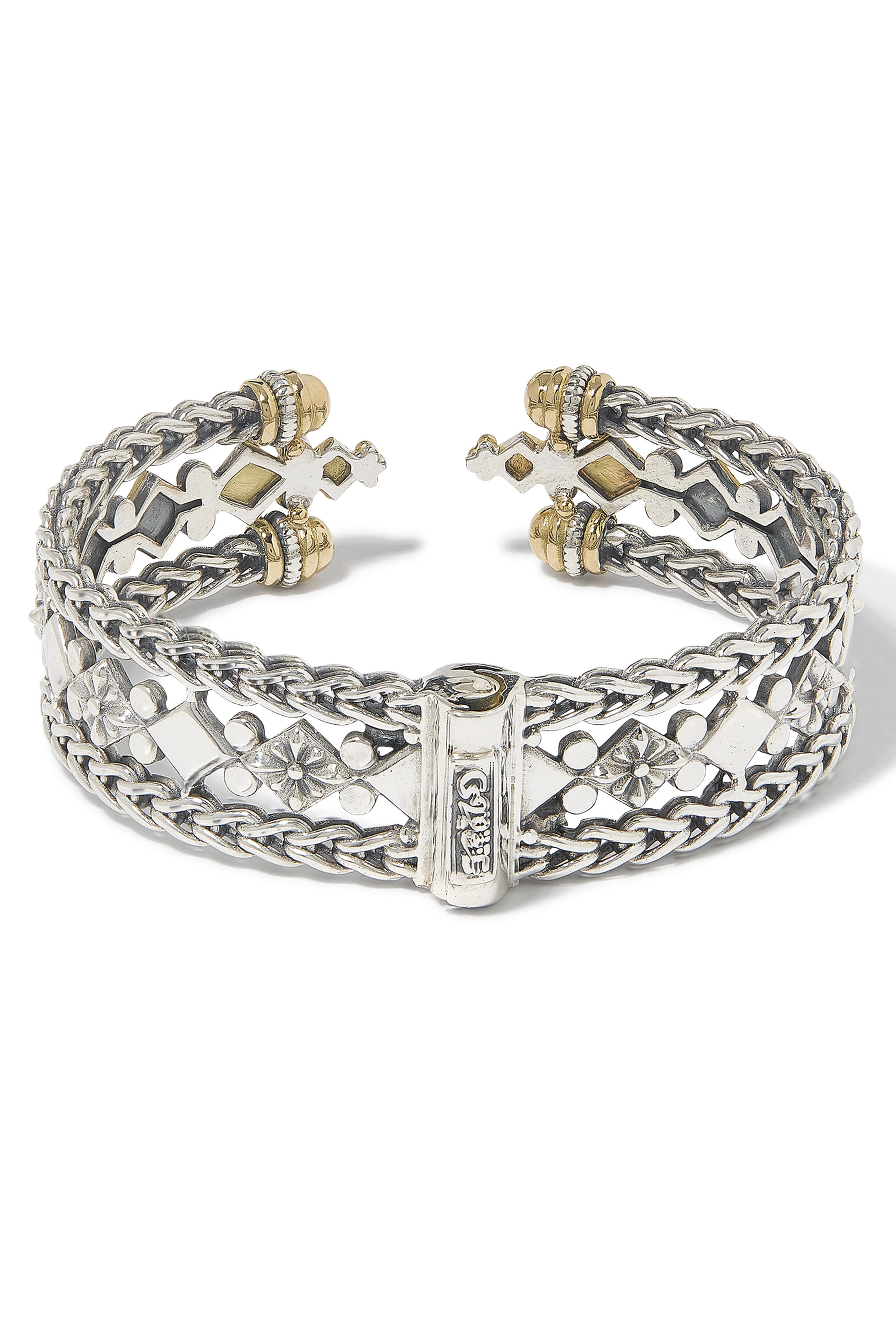 Roman Chain Bangle, 18k Yellow Gold & Turath Brown Zircon