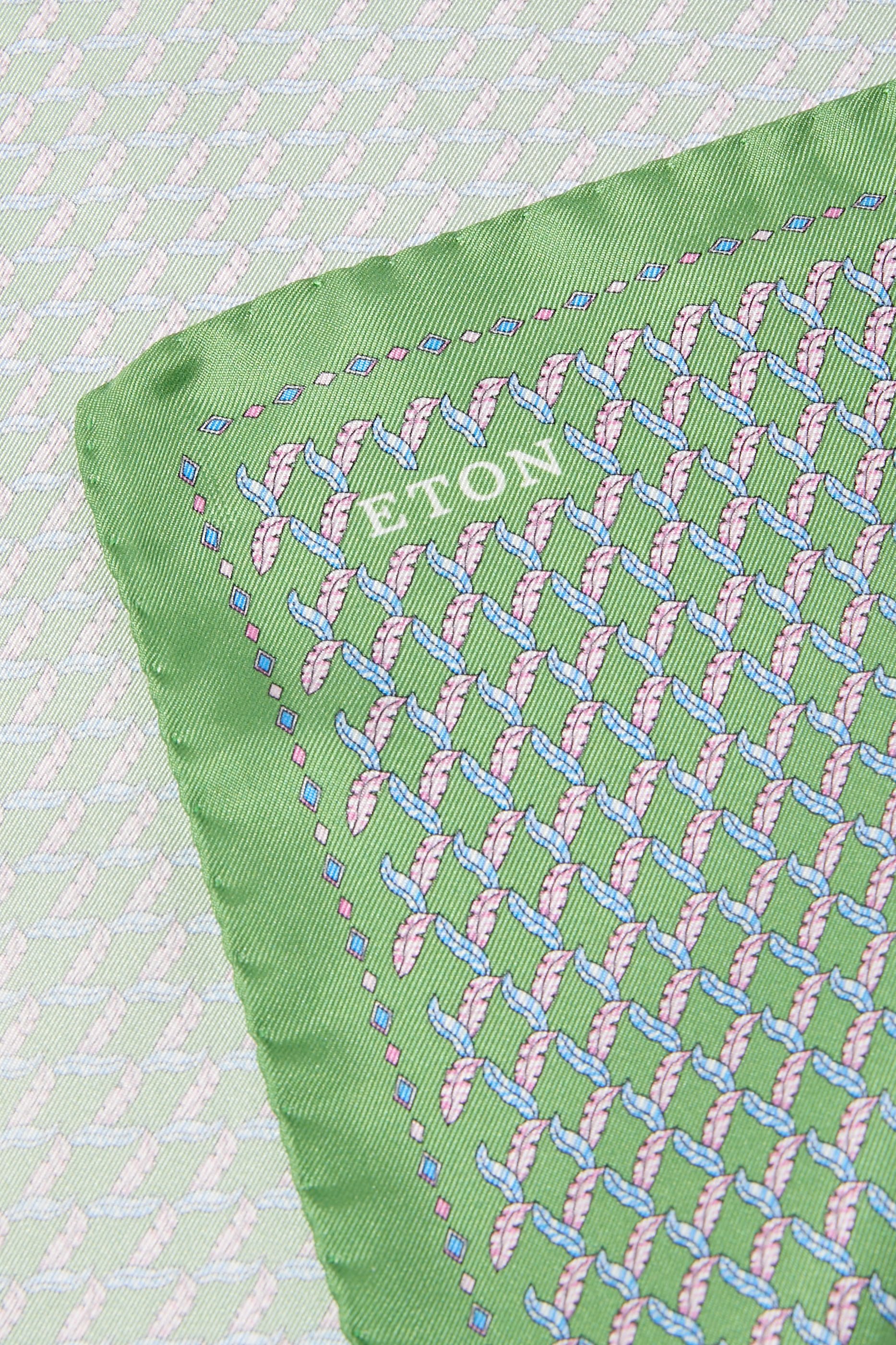 Leaf Silk Twill Pocket Square