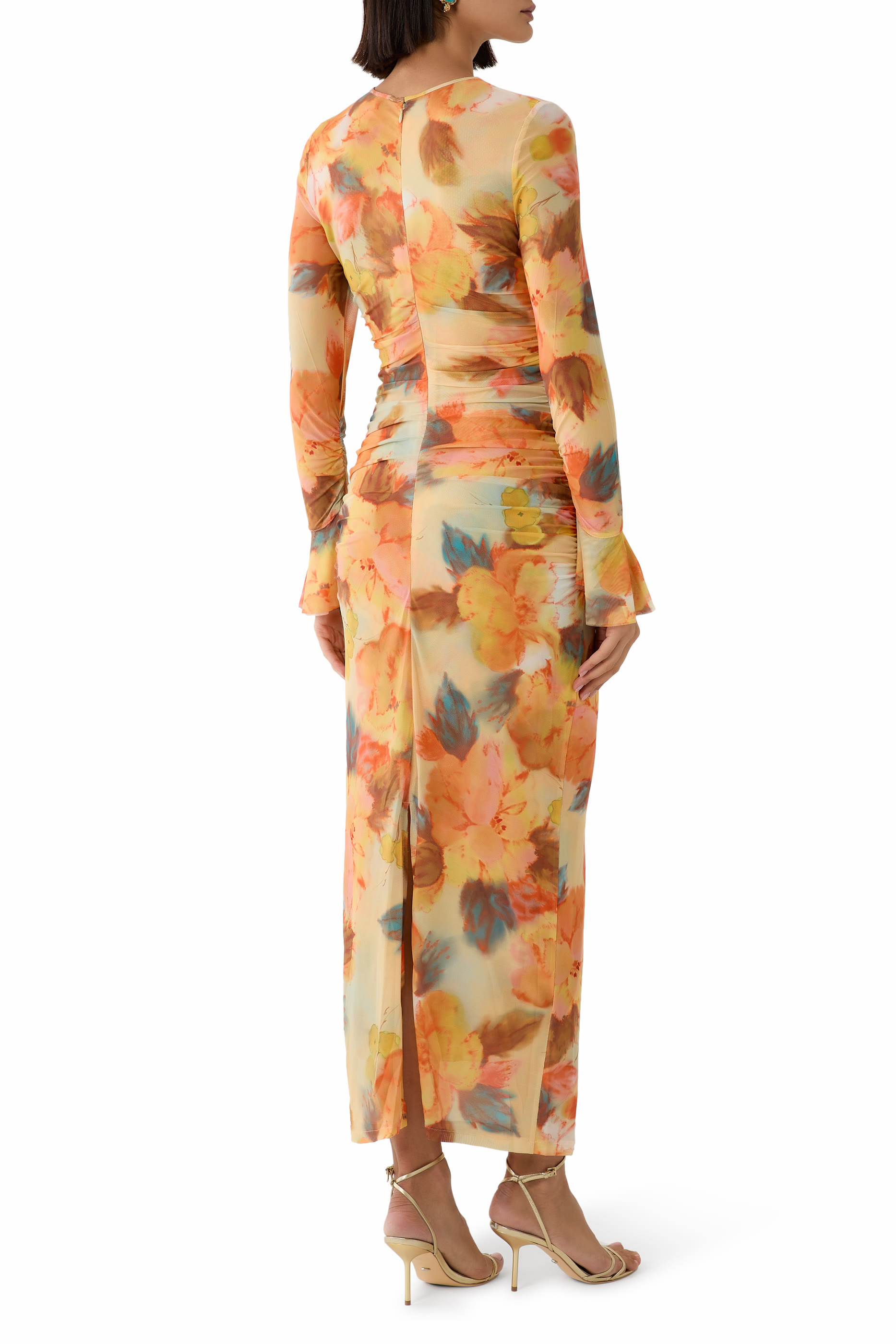  Watercolor Floral Neriah Dress 
