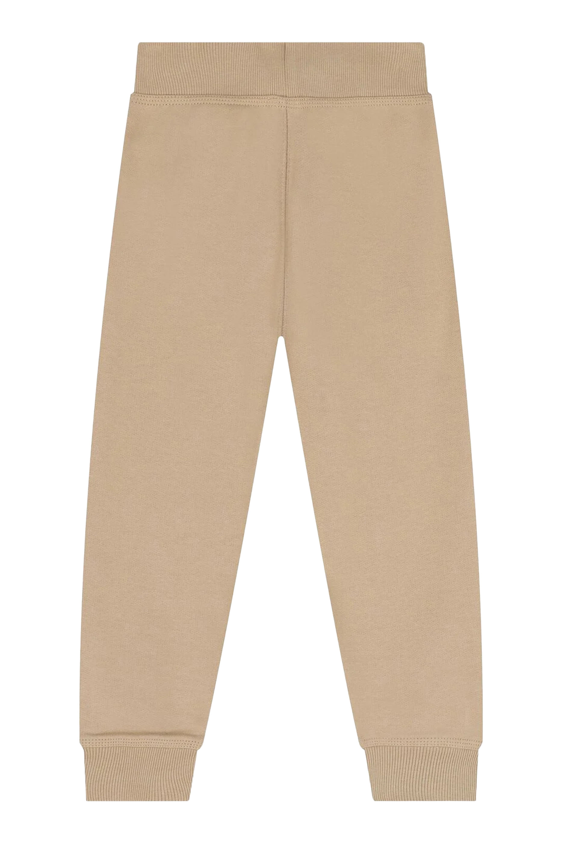 Kids Check Trim Cotton Jogging Pants