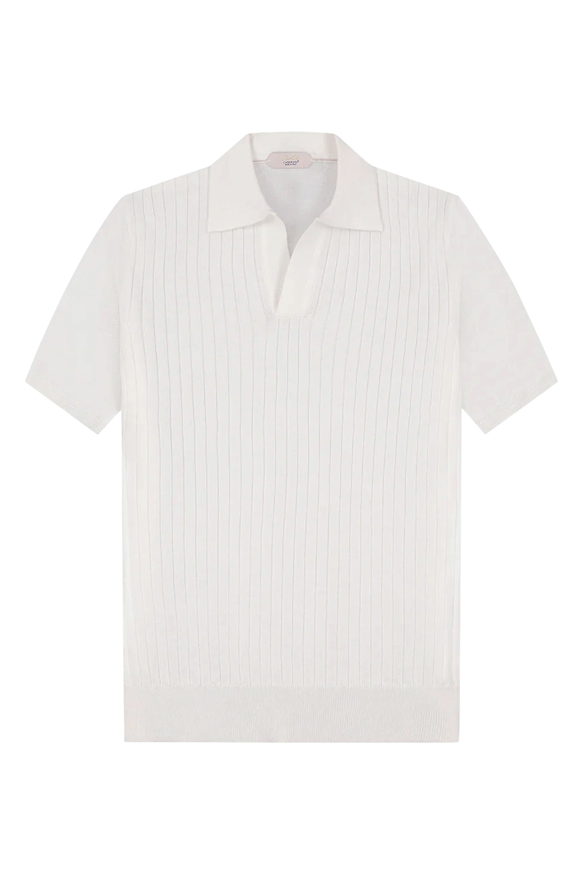 Short-Sleeve Ribbed Polo