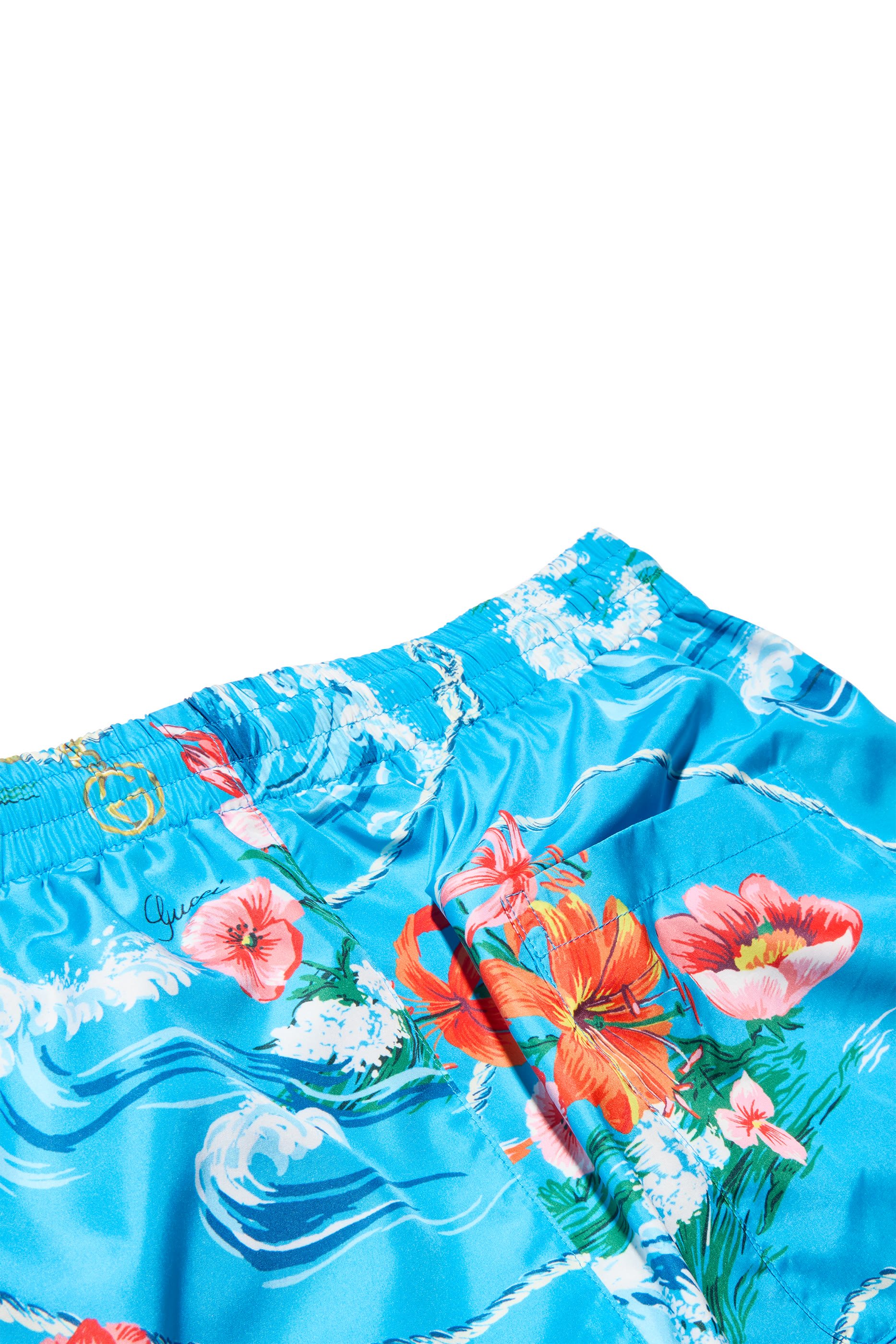 Printed Nylon Swim Shorts