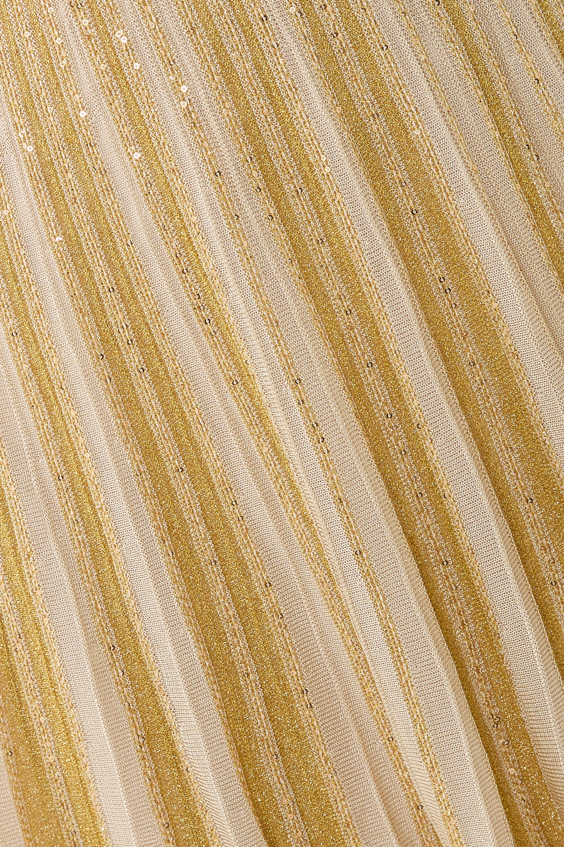 Ribbed Viscose Lamé Mini Dress with Cut-Out Detail