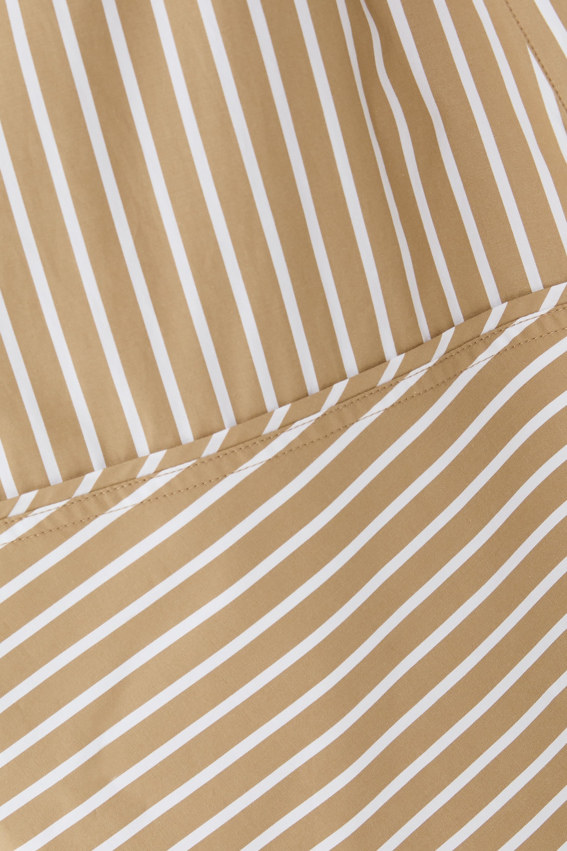 Asymmetrical Stripe Trapeze Shirt