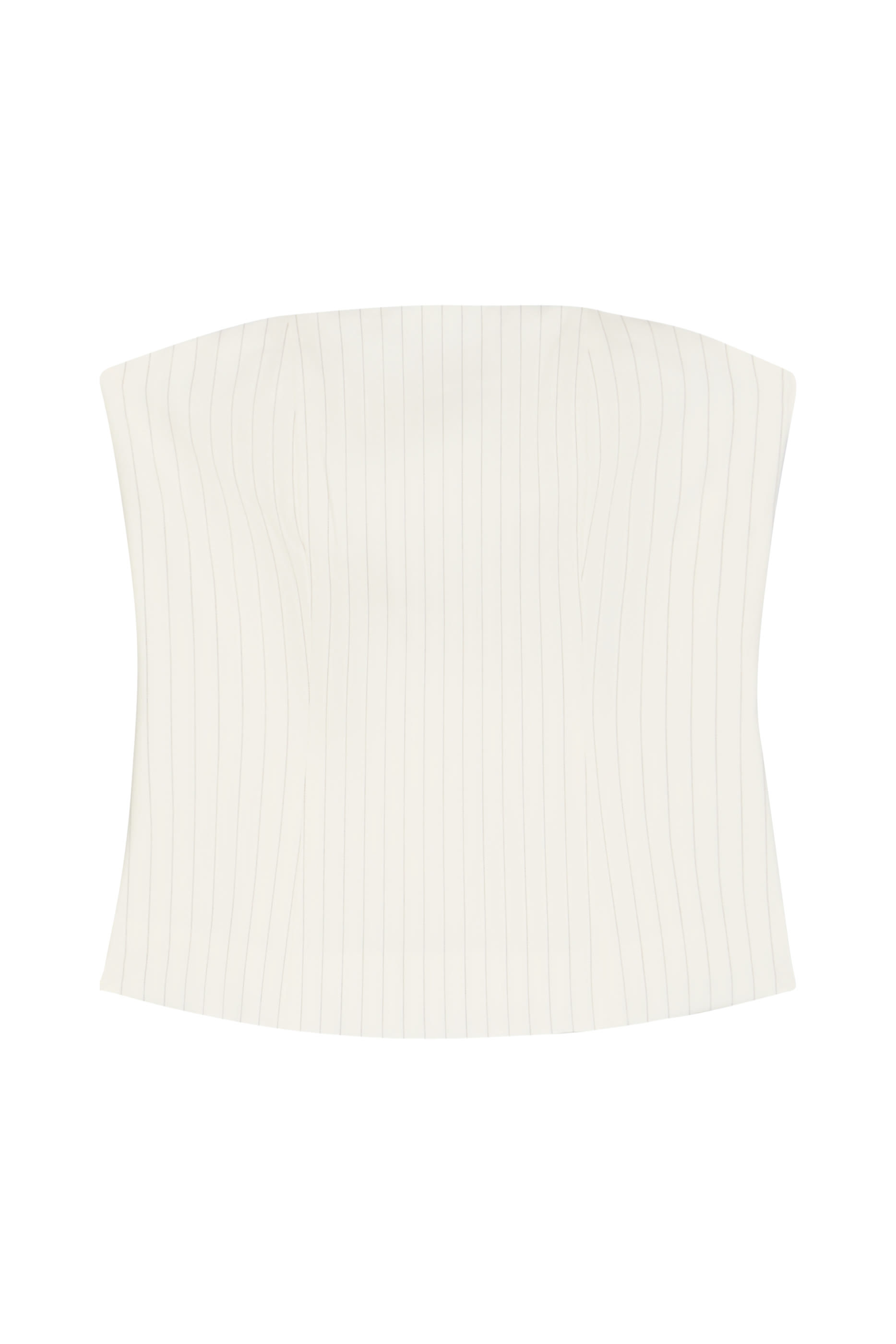 Strapless Suiting Top