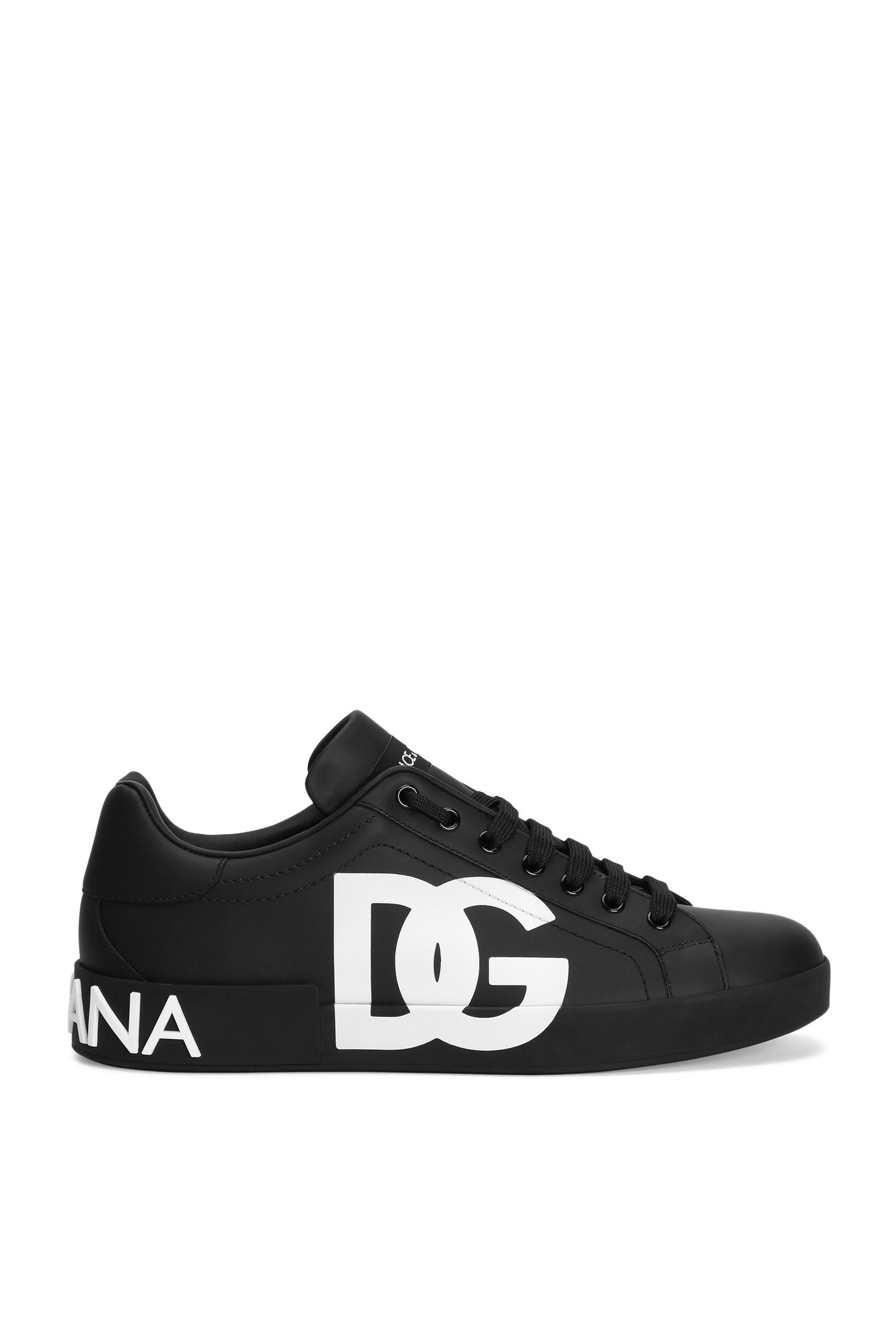 DG Logo Print Portofino Sneakers