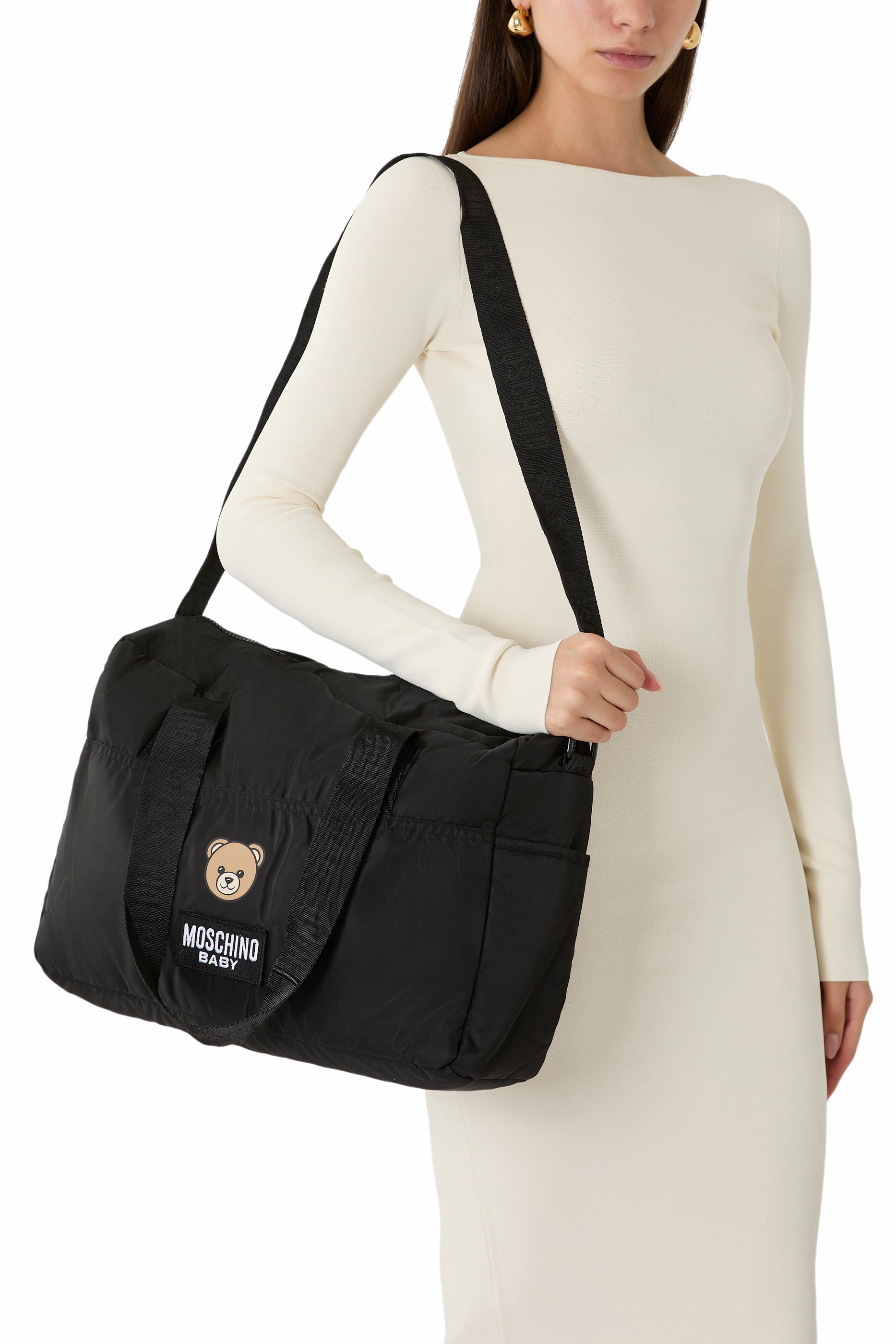 Kids Teddy Bear Nylon Mom Bag with Changing Mat