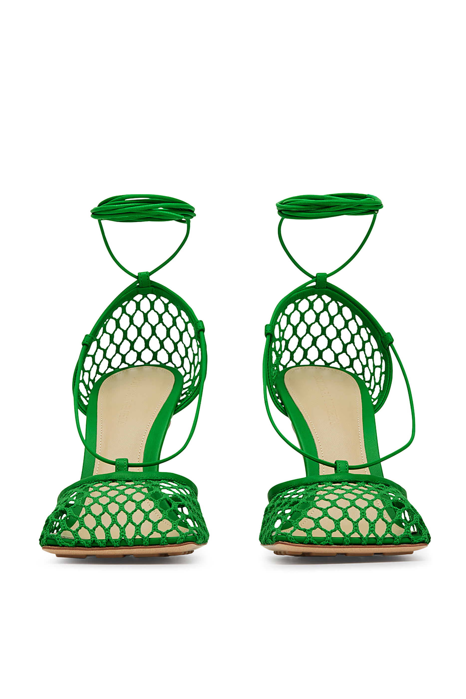Mesh Leather Sandals