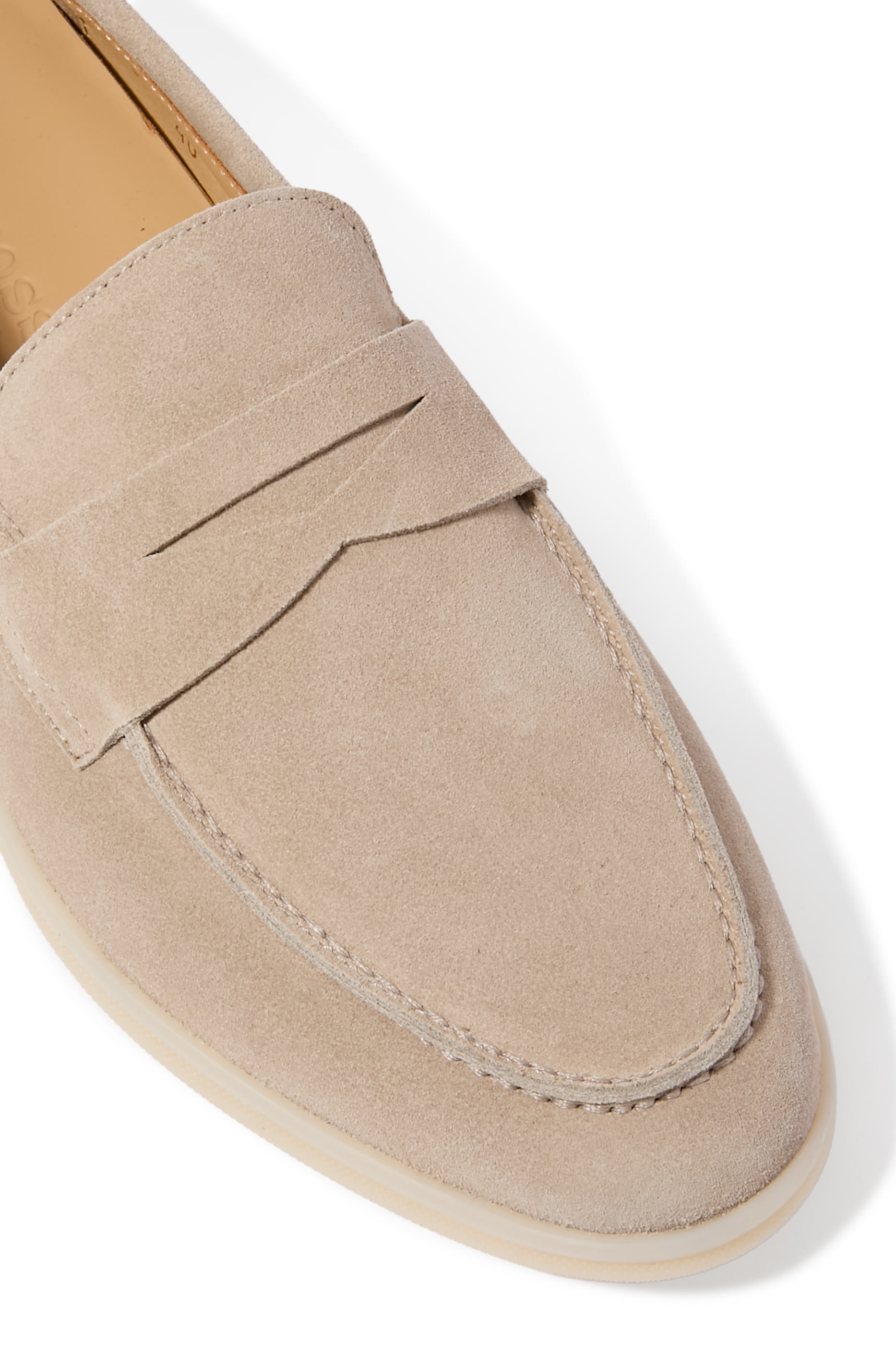 Luciana Sand Suede Loafers