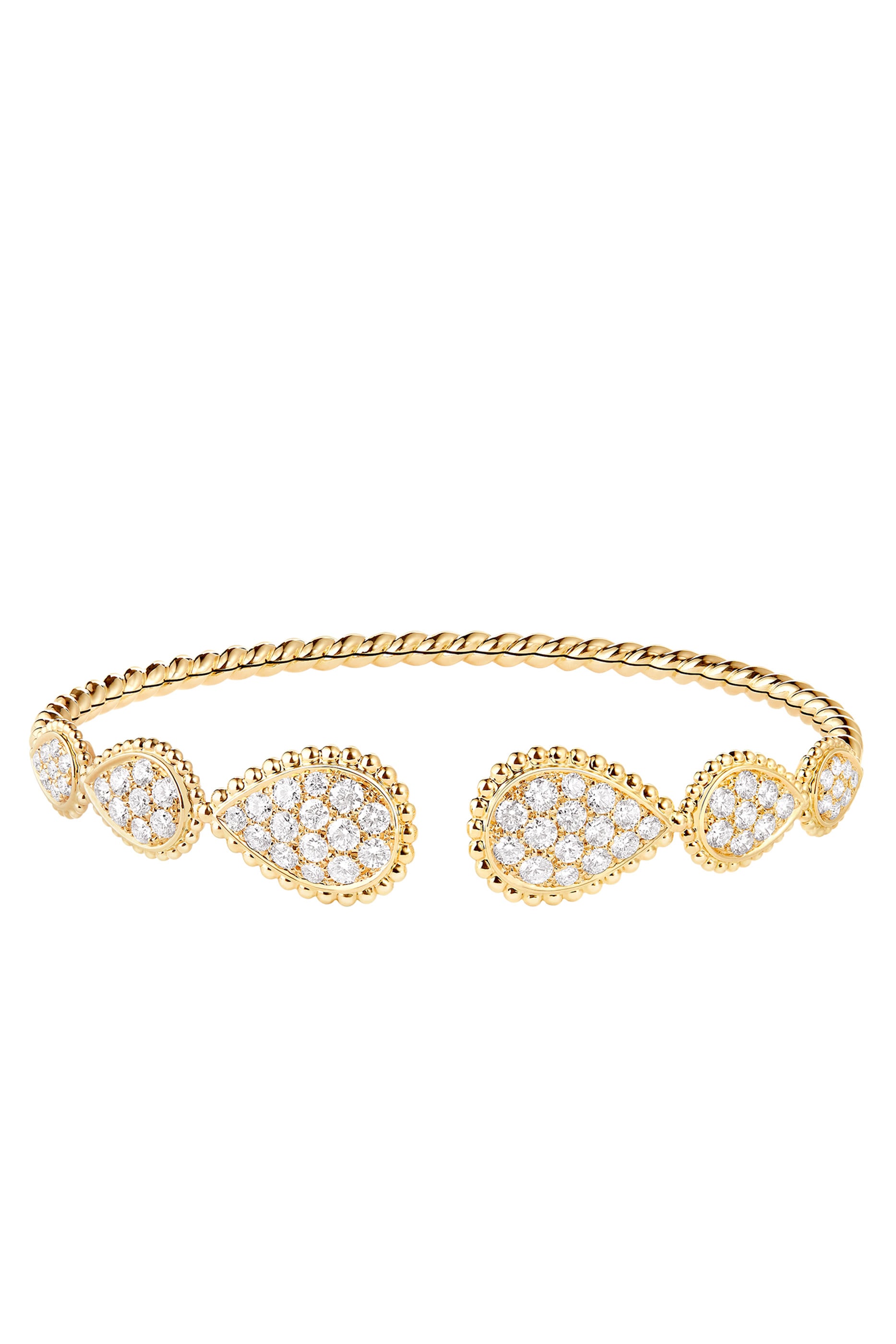 Serpent Boh&egrave;me Multi Motifs Bracelet, 18K Yellow Gold & Diamonds