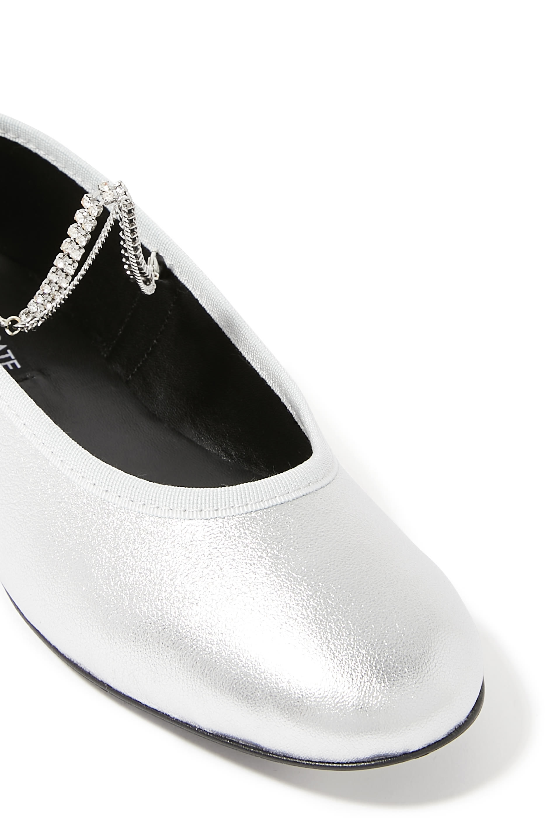 Juliette Metallic Leather Ballerina Shoes