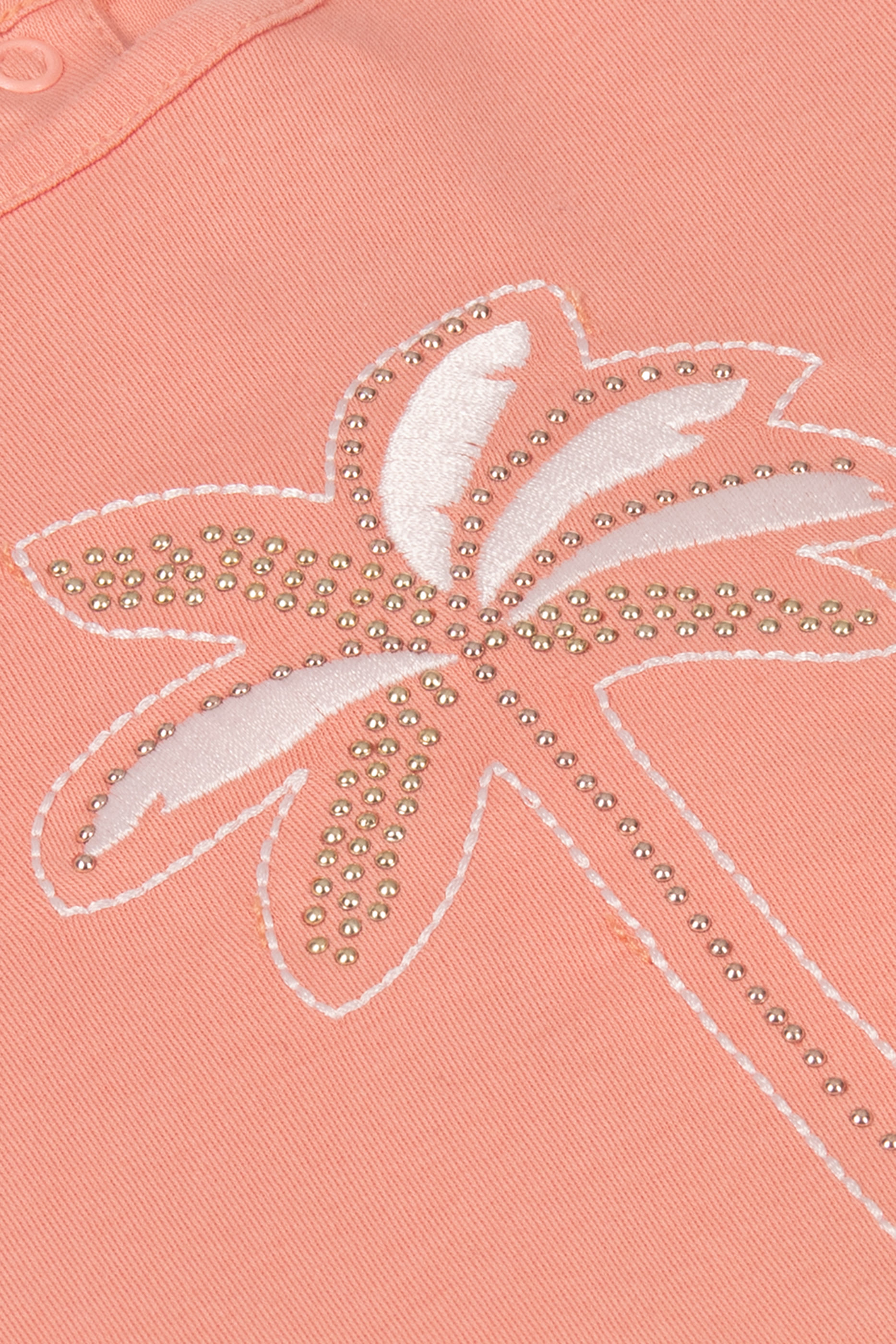 Kids Logo Embroidered Cotton T-Shirt