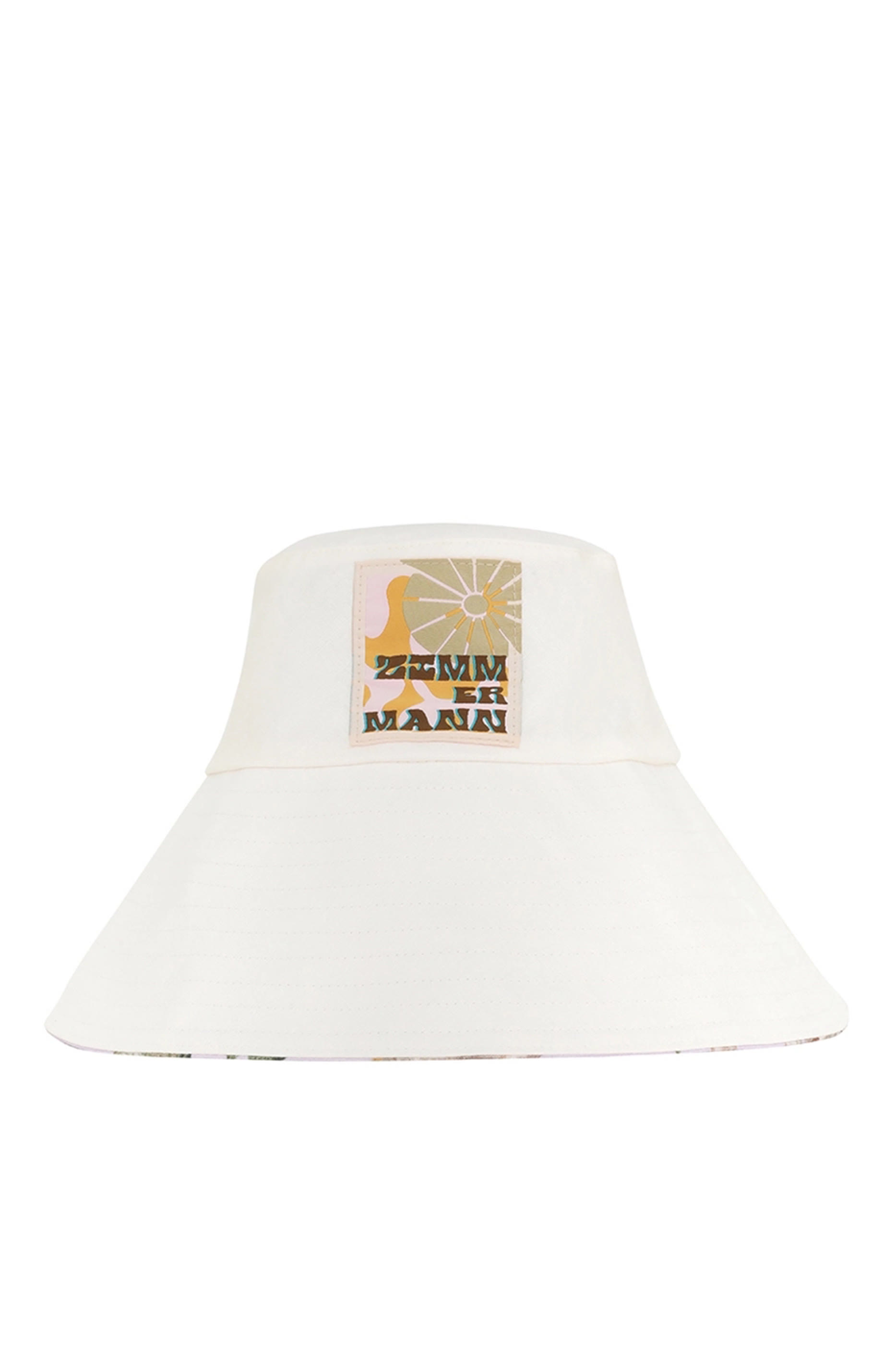Printed Long Brim Bucket Hat