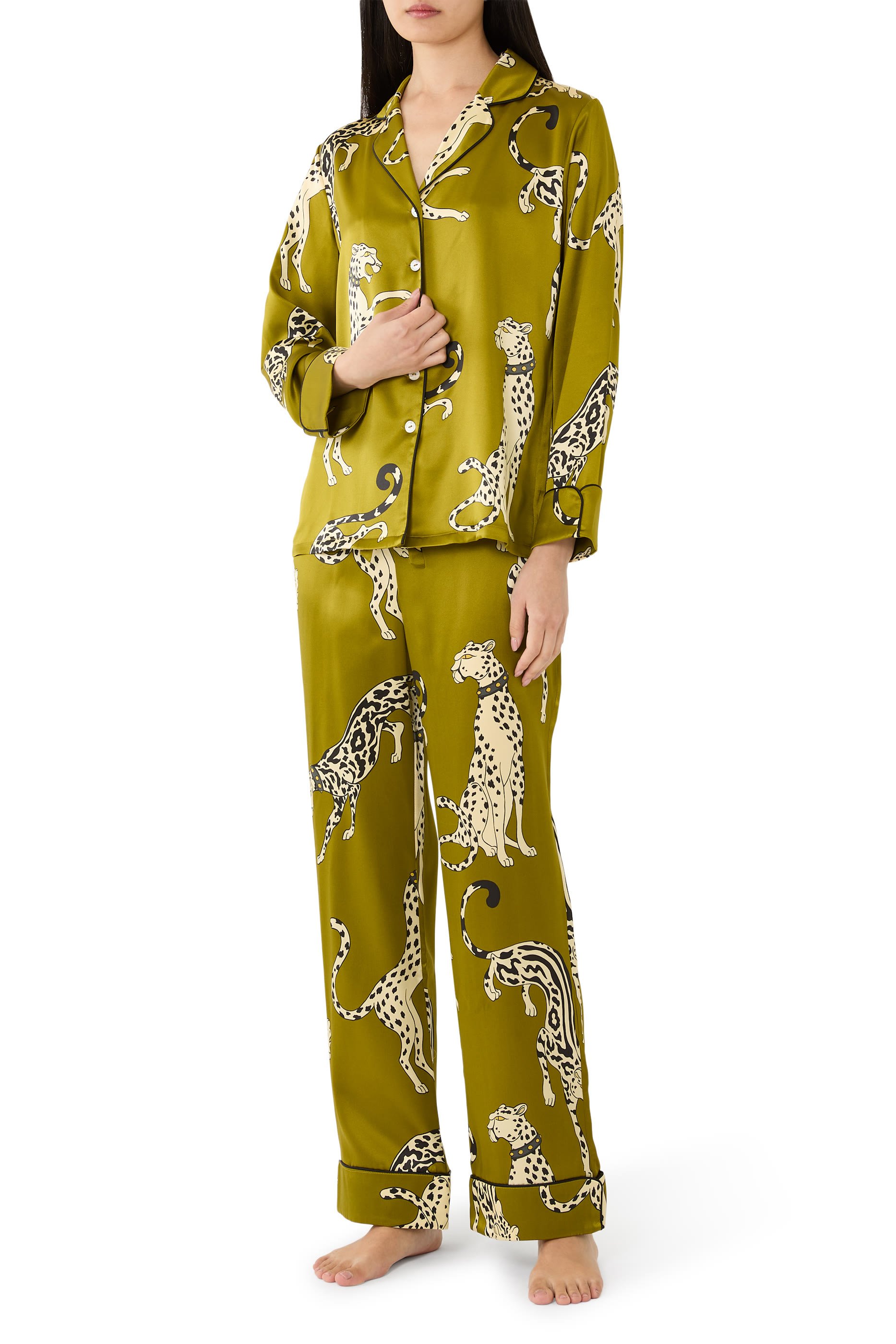 Lila Chanson Leopard Pyjamas 