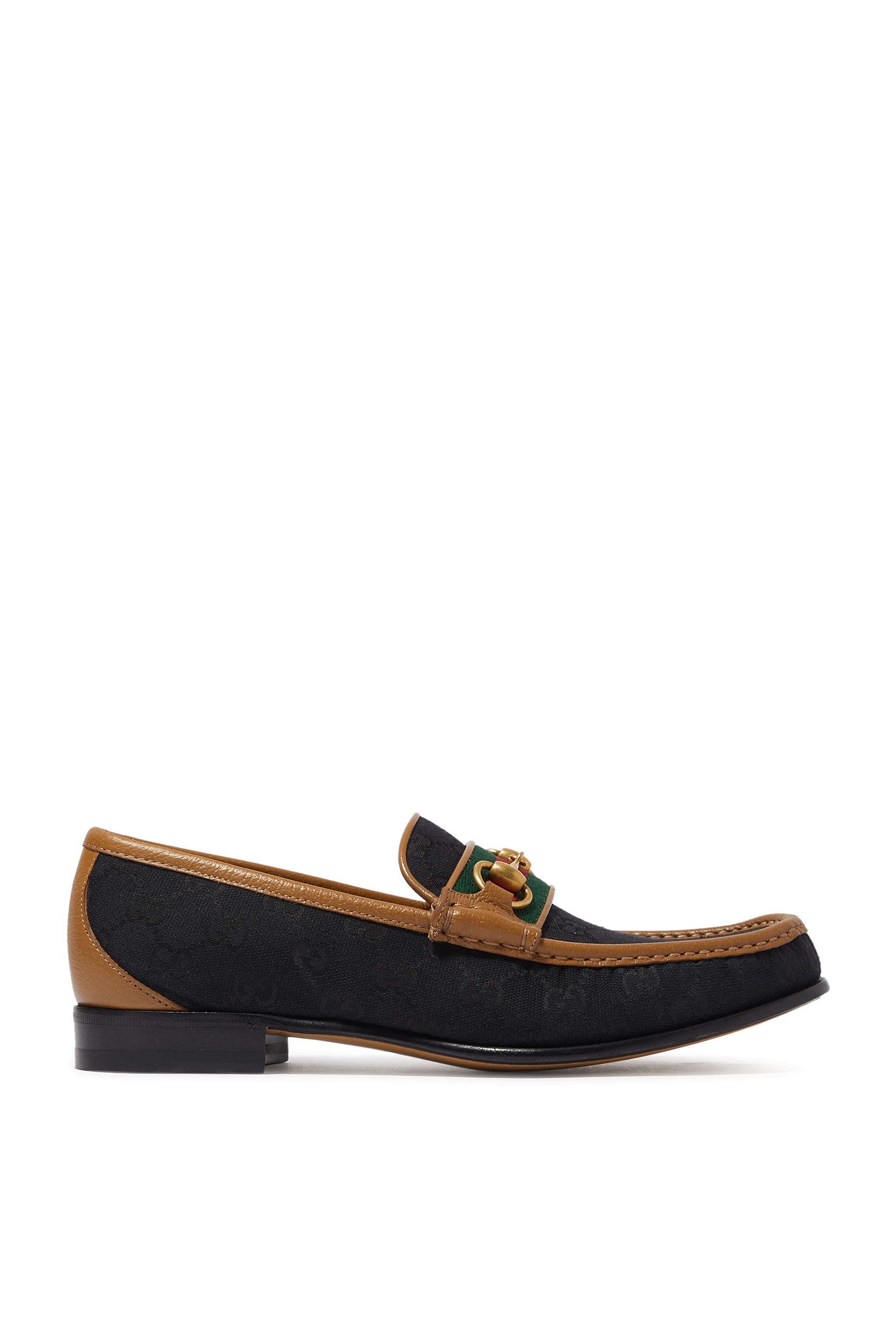GG Canvas Horsebit Loafers